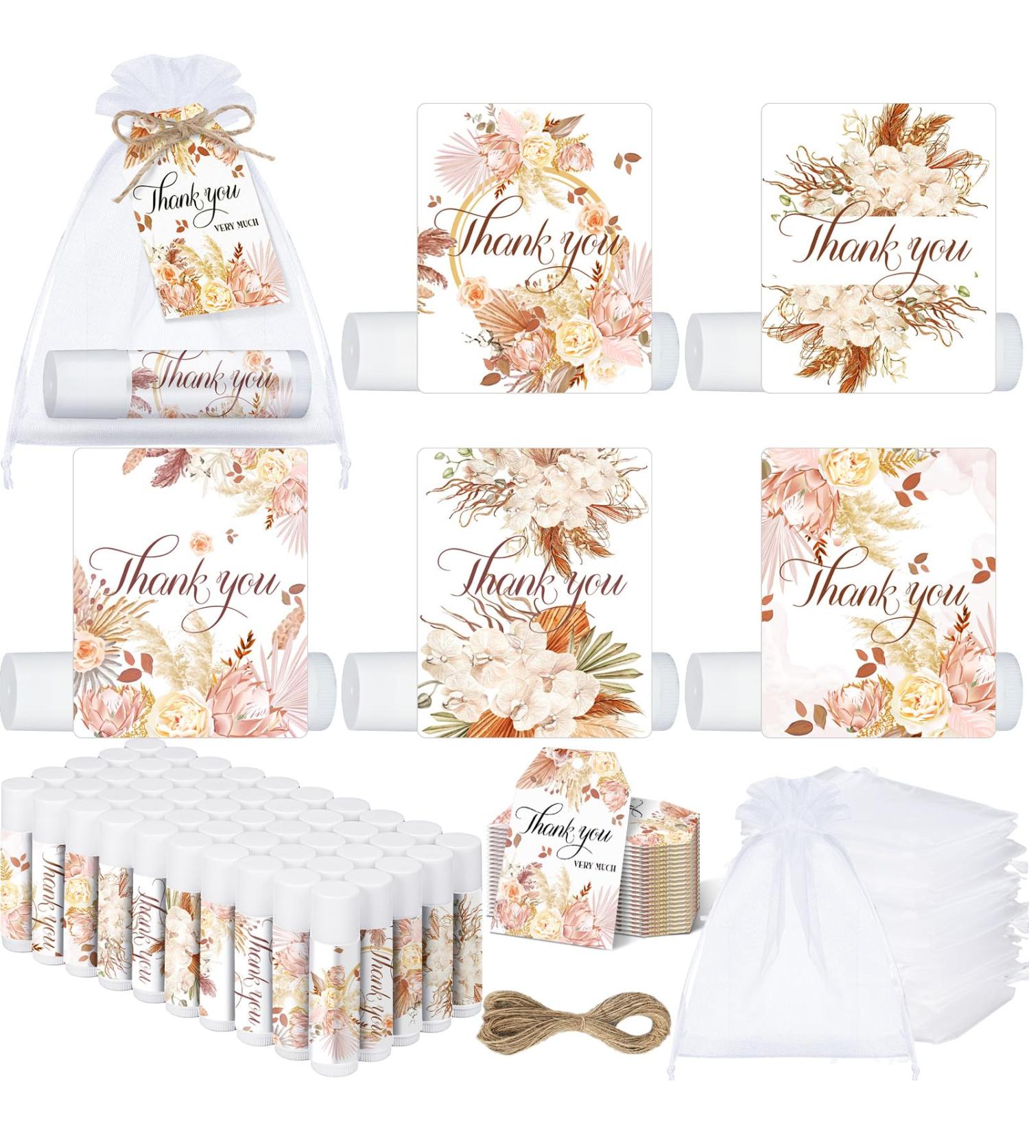 50 Set Employee Appreciation Gifts - Bulk Lip Balms | Baby Shower Favors Thank You Gifts Bridal Shower & Bachelorette Prizes - Ideal for Women Teachers Coworkers & Nurses - Buy Online on GoSupps.com