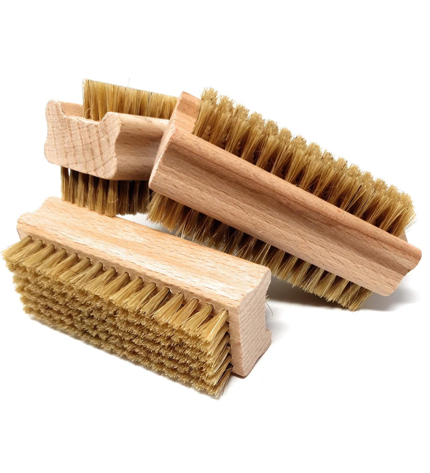 Pilix Natural Bristle Nail Brush Set for Children & Adults | Eco-Friendly Wooden Nail Brush for Smooth Washing | 3 Soft Brushes - Buy Online on GoSupps.com