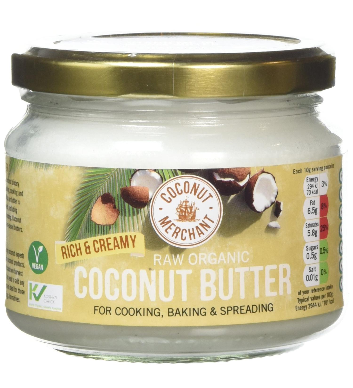 Coconut Merchant Organic Raw Coconut Butter 300 g - Buy Online on GoSupps.com