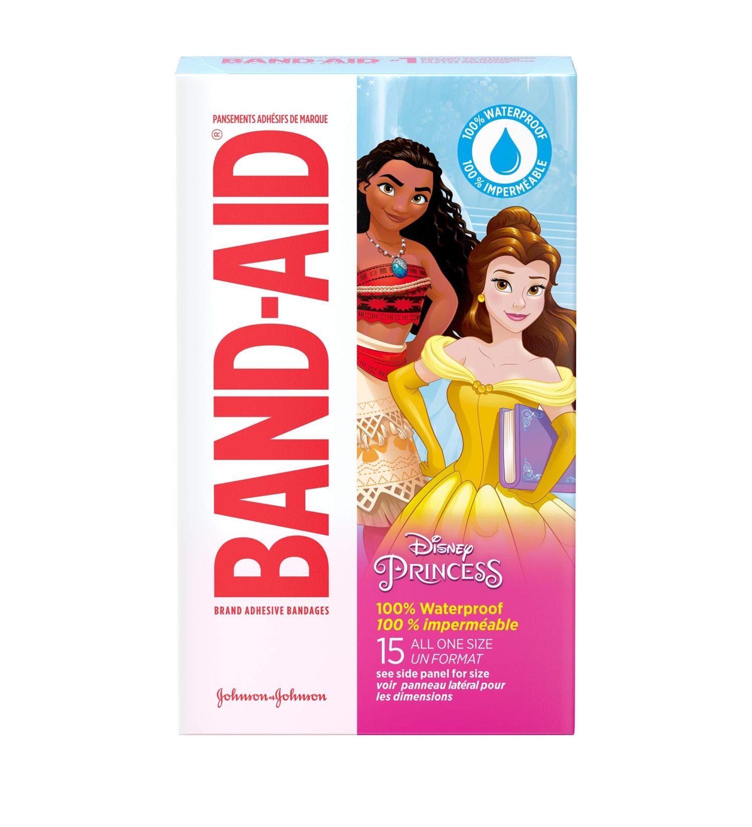 Band-Aid Disney Princess Bandages - 15 Count - Buy Online on GoSupps.com