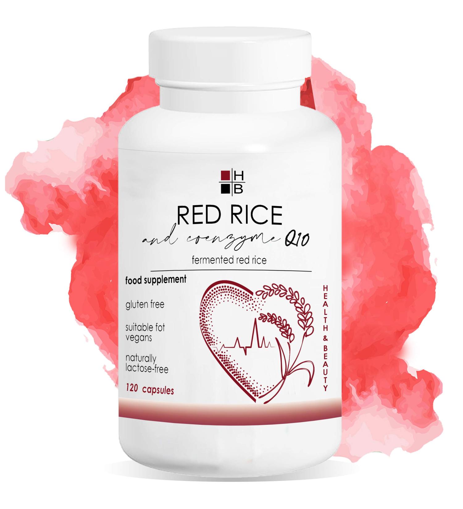 RED RICE & COENZYME Q10 - 120 Fermented Capsules | Italian Vitamin Q Supplement for Heart Health - Buy Online on GoSupps.com