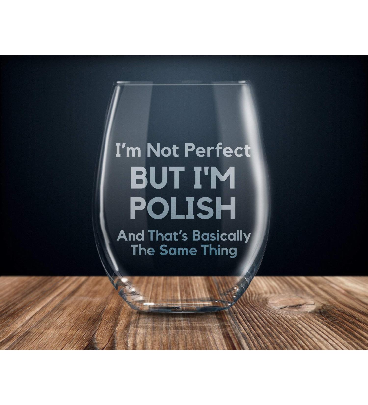 Polish gift gift for Polish Polish pride Polish flag Polish wine glass proud Polish i love Poland Polish gifts funny Polish gift
