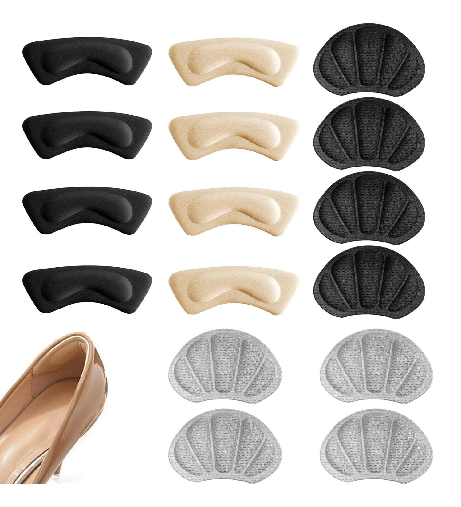 8 Pairs of Heel Pads & Liners | Comfortable Non-Slip Self-Adhesive Shoe Soles for Blister Prevention & Foot Care - Buy Online on GoSupps.com