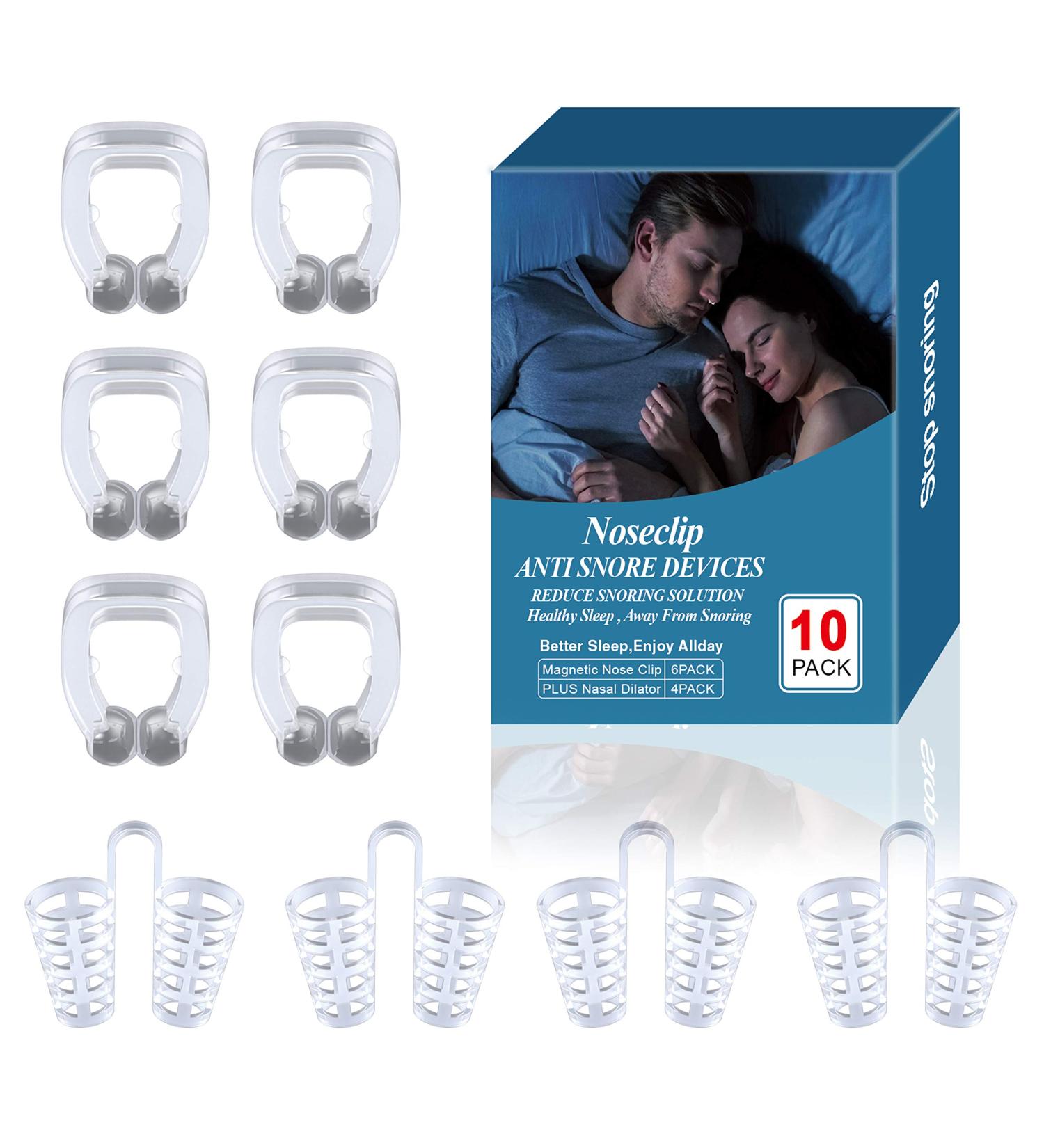Anti Snoring Device - Snore Stopper Nose Clip for Restful Sleep | Stop Snoring & Improve Sleep Quality - Buy Online on GoSupps.com