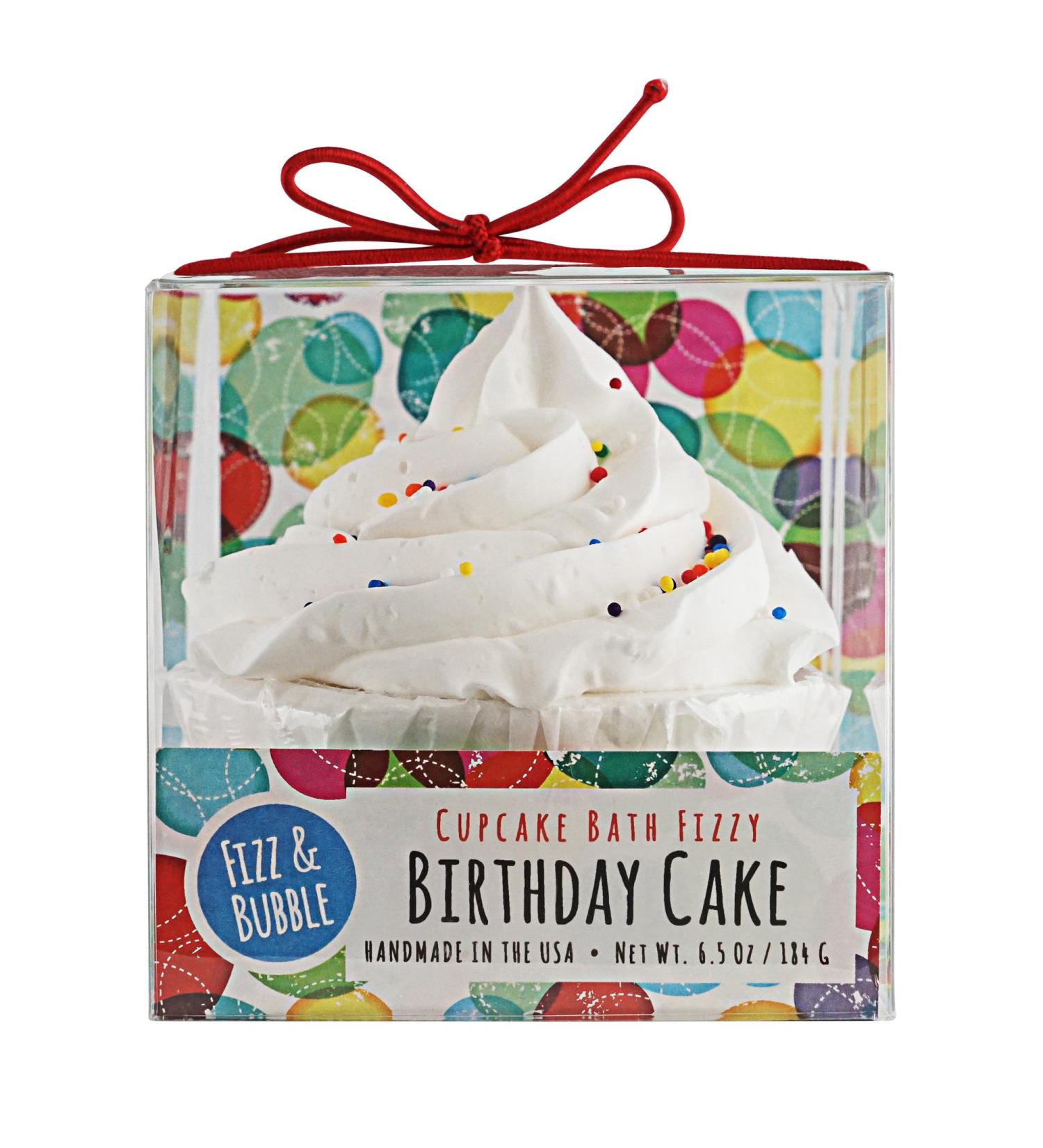 Fizz & Bubble Bath Fizzy Bomb Cupcake Birthday Cake 6.5 Ounce