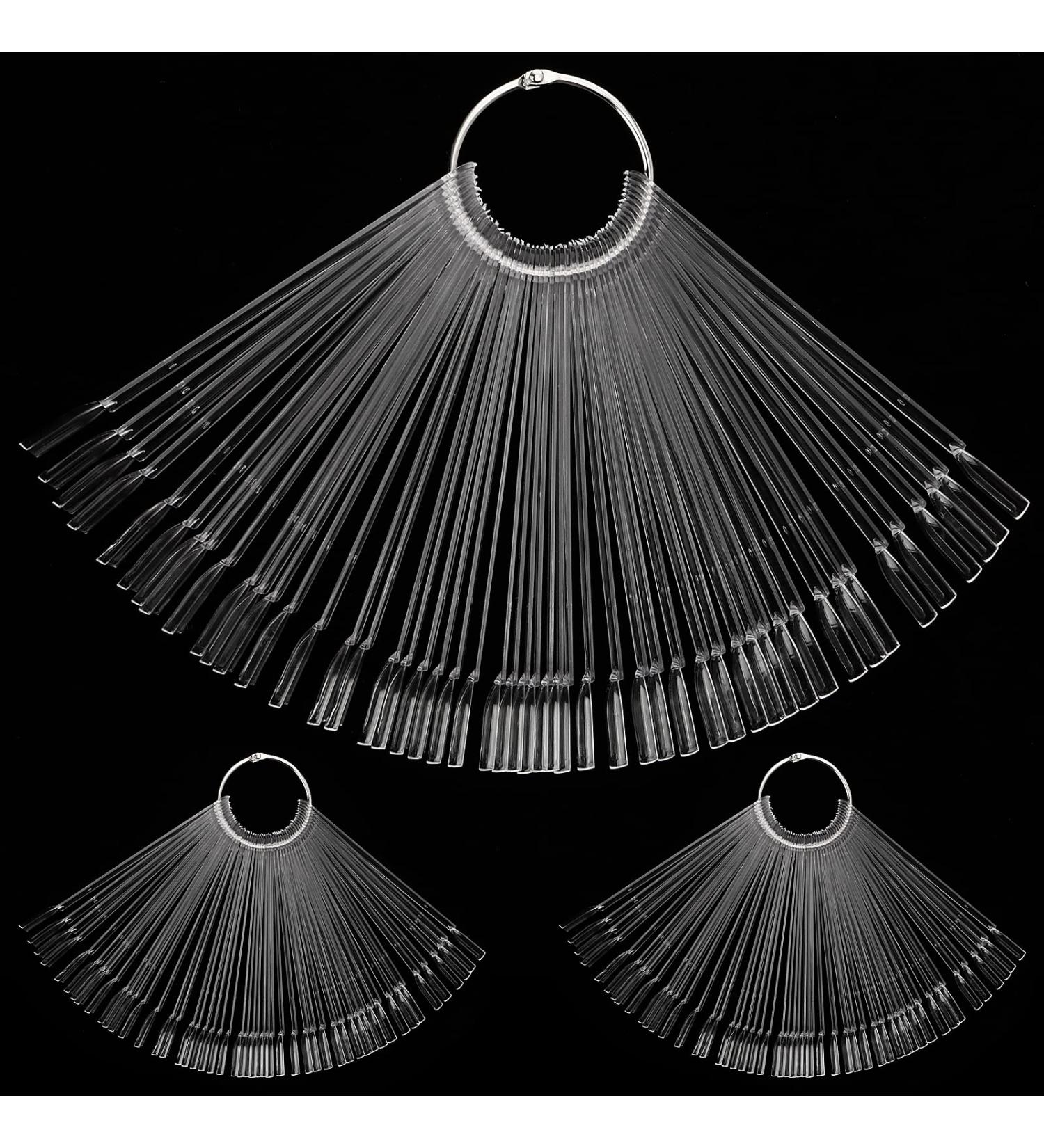 Pingui 400 Pieces Nail Display - Transparent Nail Polish Color Rings for Nail Salons | DIY Nail Art Presentation Tips - Buy Online on GoSupps.com