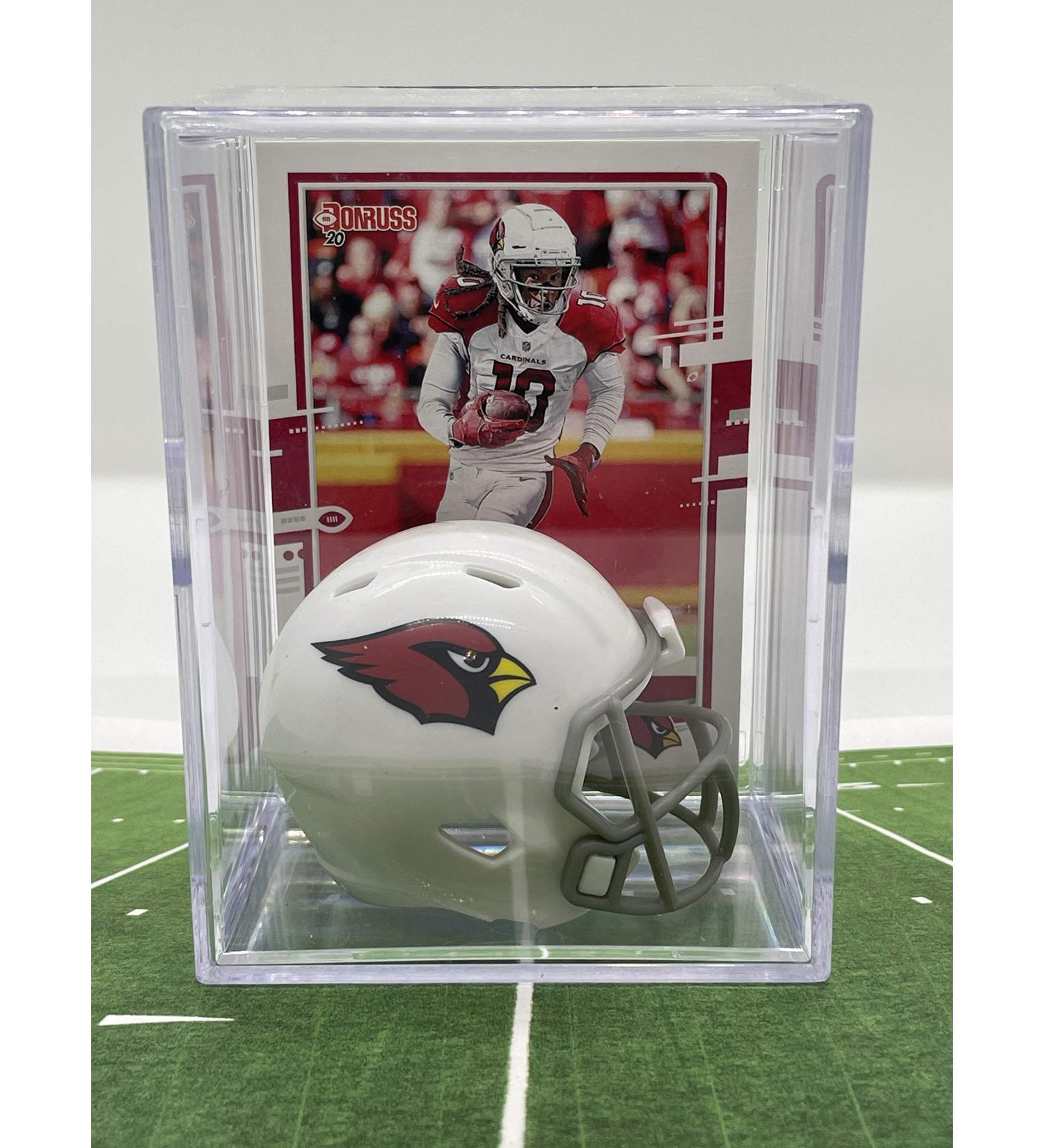 Arizona NFL Helmet Shadowbox w/DeAndre Hopkins card