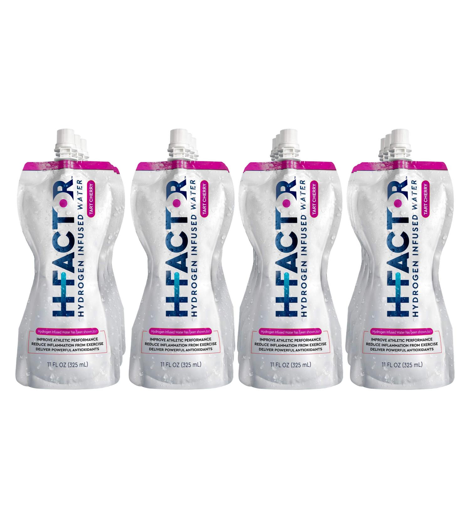 H Factor Tart Cherry Infused Hydrogen Water - Natural Pre/Post Workout Recovery, Supports Athletic Performance, Delivers Antioxidants - 11 Fl Oz (Pack of 12) - Buy Online on GoSupps.com