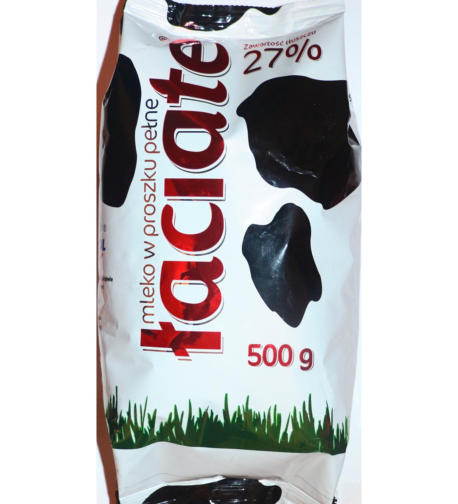 Whole milk powder 27% fat net weight 500 g