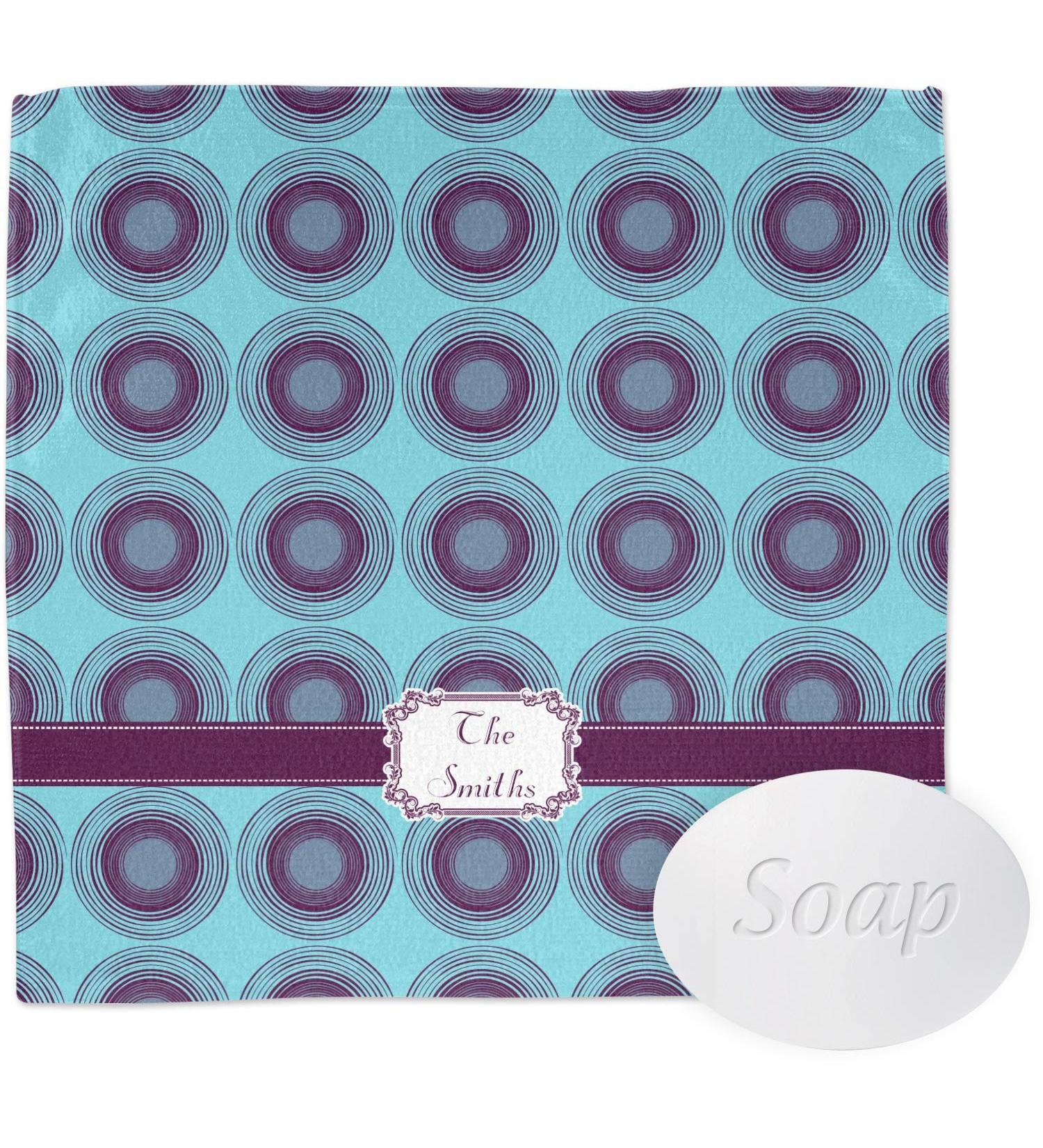 YouCustomizeIt Personalized Concentric Circles Washcloth