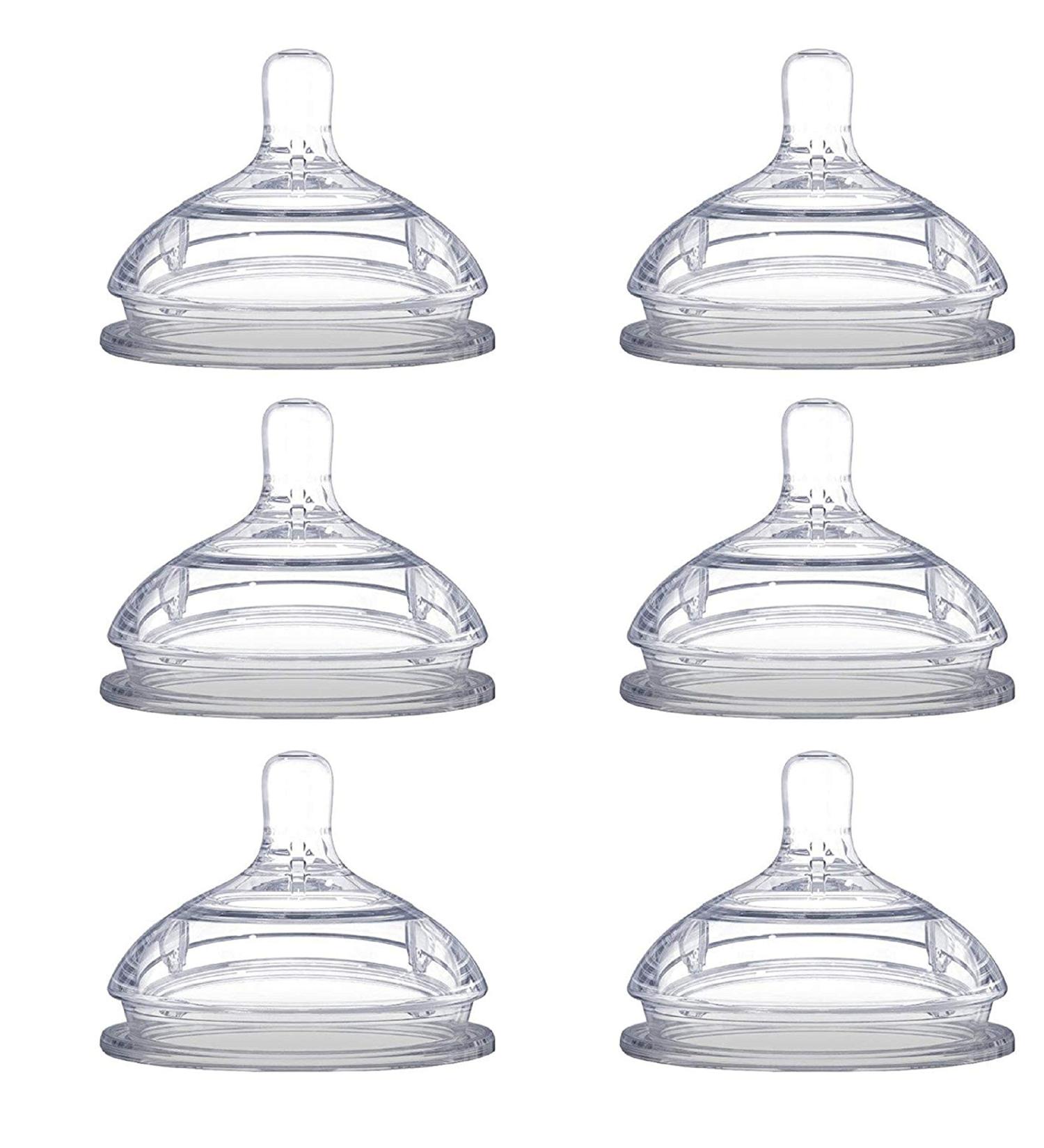 Comotomo Replacement Nipples Slow Flow (0-3 Months) - 2 Count 3 Packs