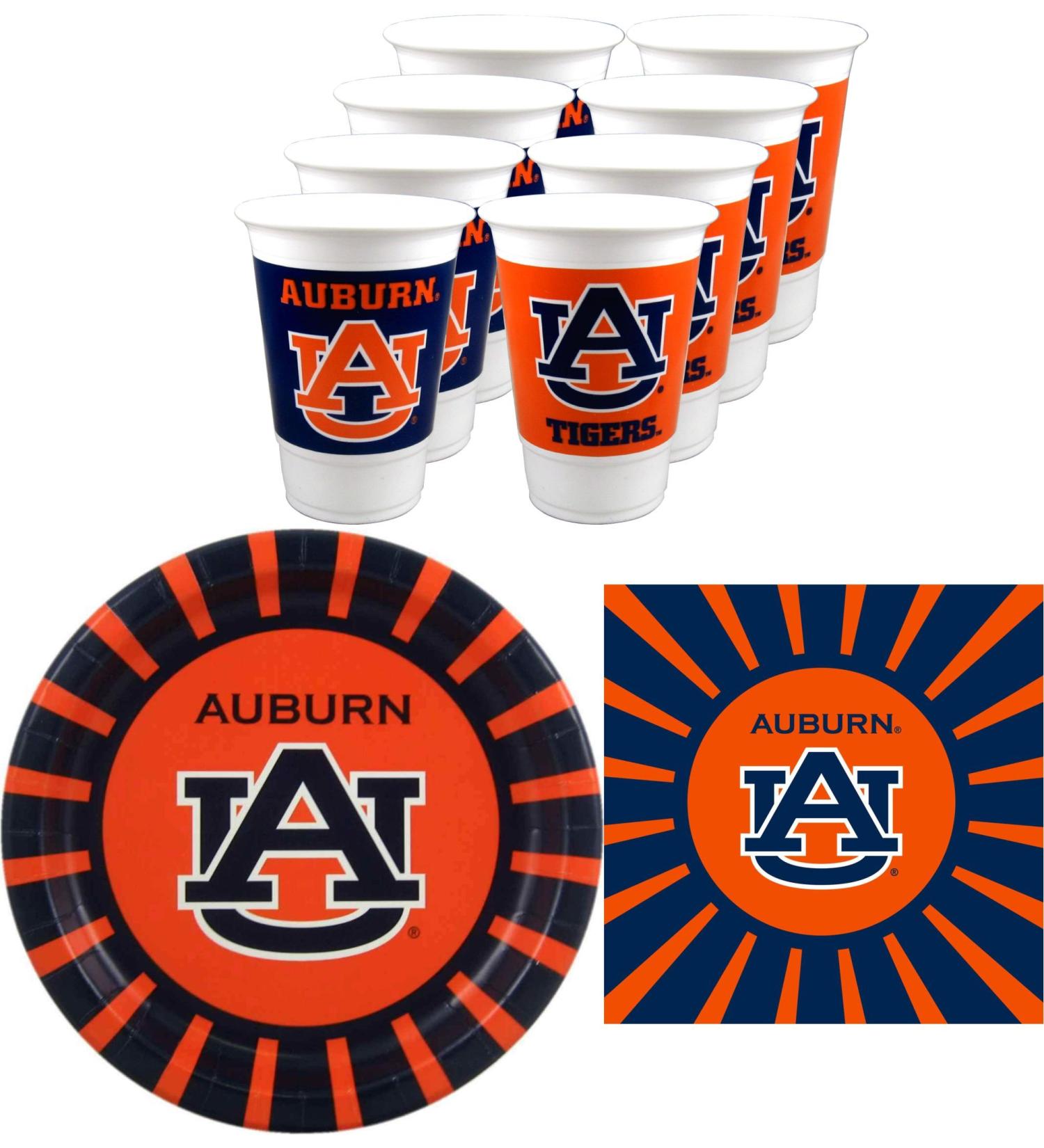 Auburn Tigers Party Supplies by Westrick - 48 pieces - Buy Online on GoSupps.com