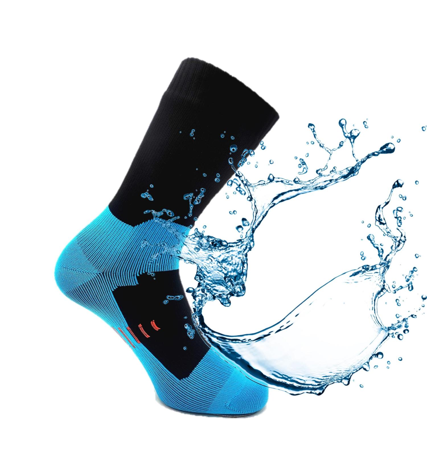 Kadem Waterproof Socks for All Outdoor Adventures | Winter Sports Camping Fishing Hiking Biking & More | Size 43-46 - Turquoise - Buy Online on GoSupps.com