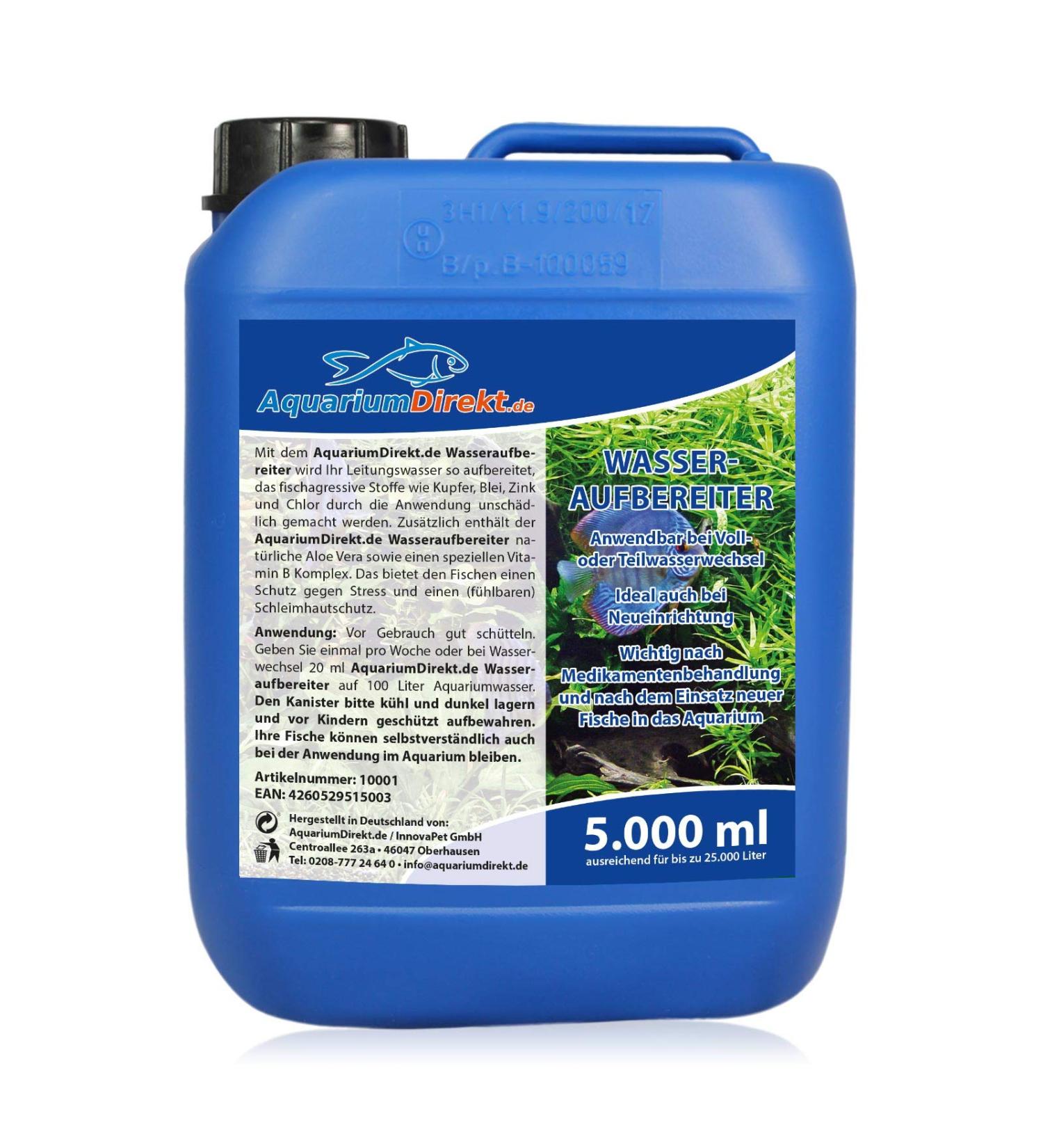 Aquarium direct Water processor for the aquarium (perfect with full or partial water change and for new equipment - water treatment - tap water) size: 5 l