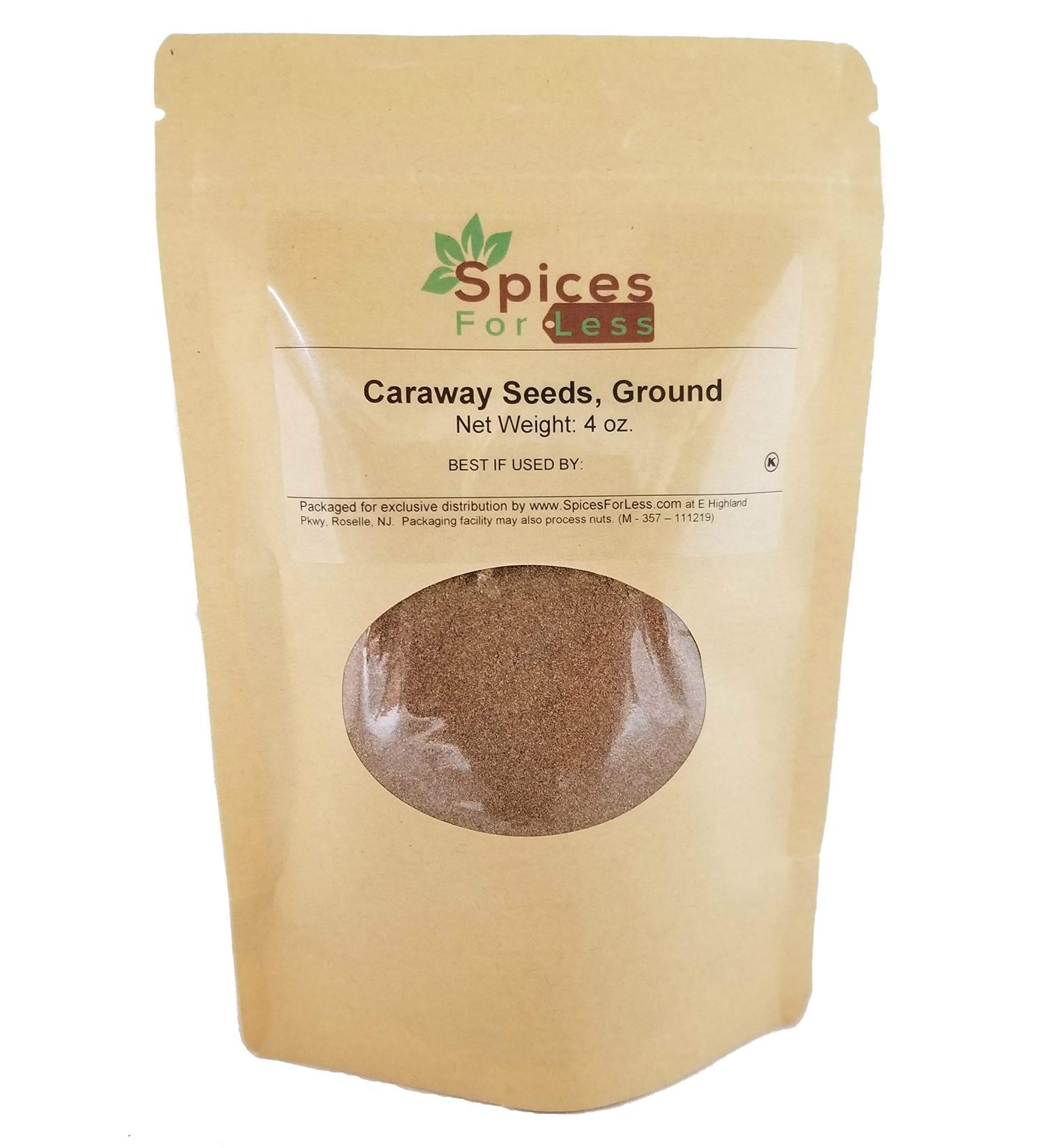 SFL Caraway Seeds Ground (4 oz) - Kosher Certified - 4 Ounce Pack - Buy Online on GoSupps.com