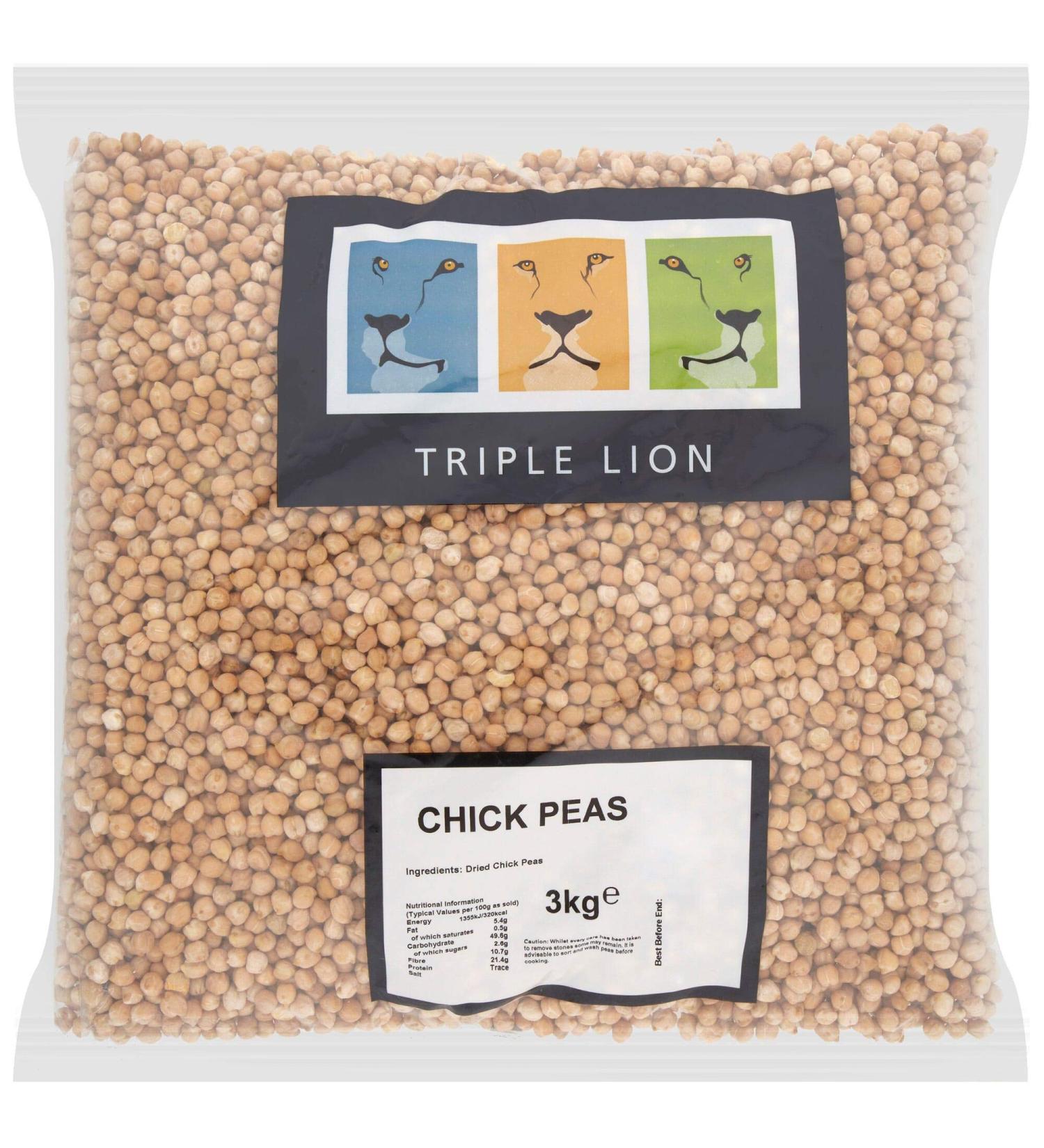 Triple Lion Dried Chickpeas - 1x3kg