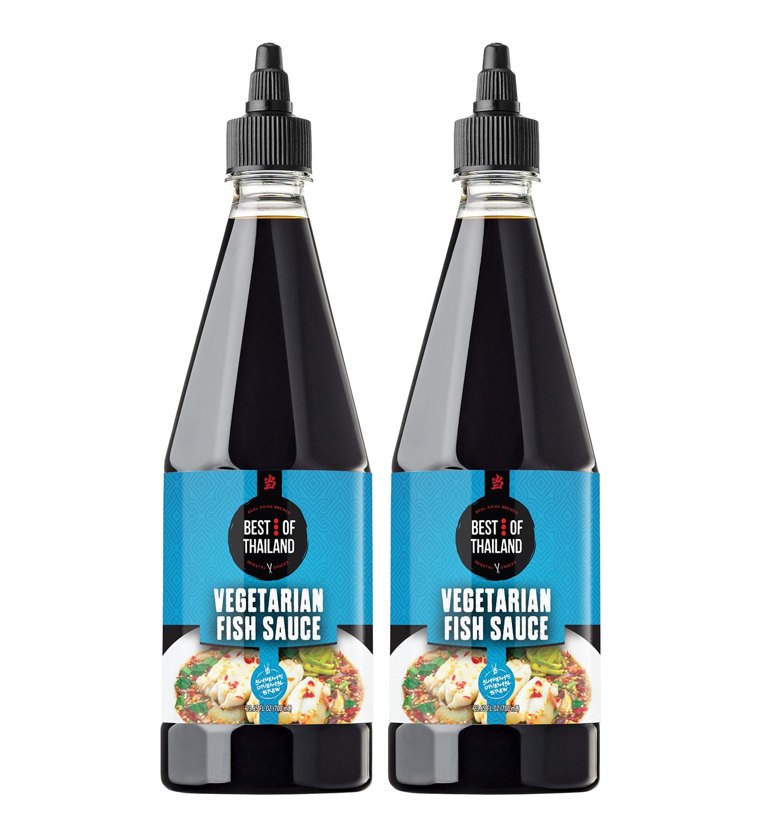 Thailand Vegetarian Fish Sauce 2-Pack - Authentic Asian Vegan Sauces | Kosher & Fat-Free | 23.65 Fl Oz - Buy Online on GoSupps.com
