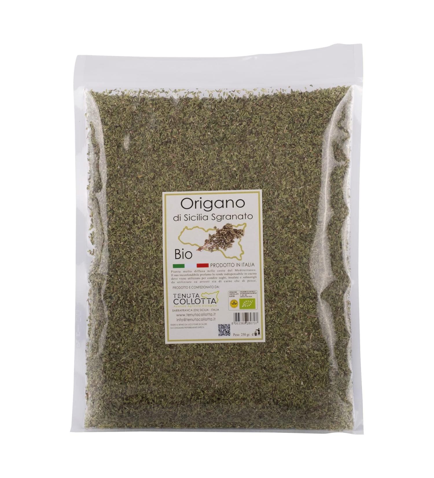 Buy Tenuta Collotta Organic Dried Oregano 250g - 100% Italian Made in Sicily - Premium Quality for International Shipping - Buy Online on GoSupps.com