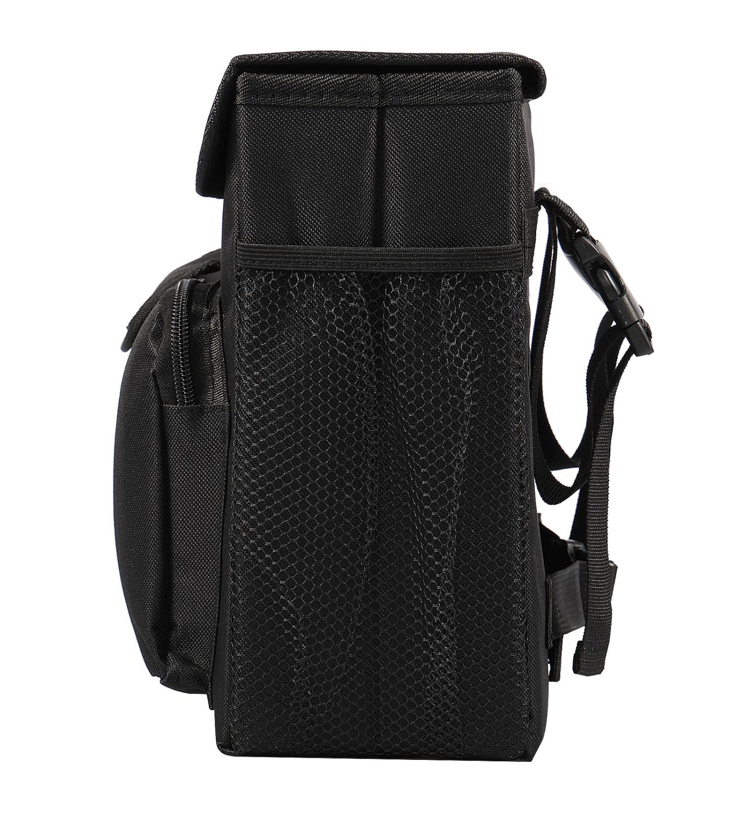 Mobility Scooter Bag Storage Bag in Oxford Cloth Water Resistant Side Pockets Multifunctional Storage Organizer with 2 Pockets Side Cup Holder Easy to Fit for Wheelchairs CA(Black) - Buy Online on GoSupps.com