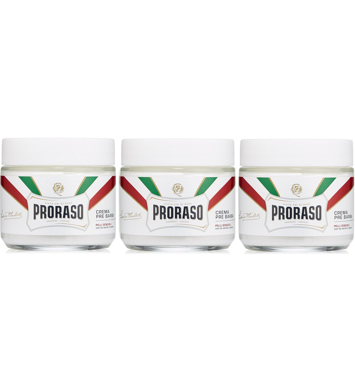 Proraso Pack of 3 Proraso White Cream 100 ml Anti-Stimulation Cream