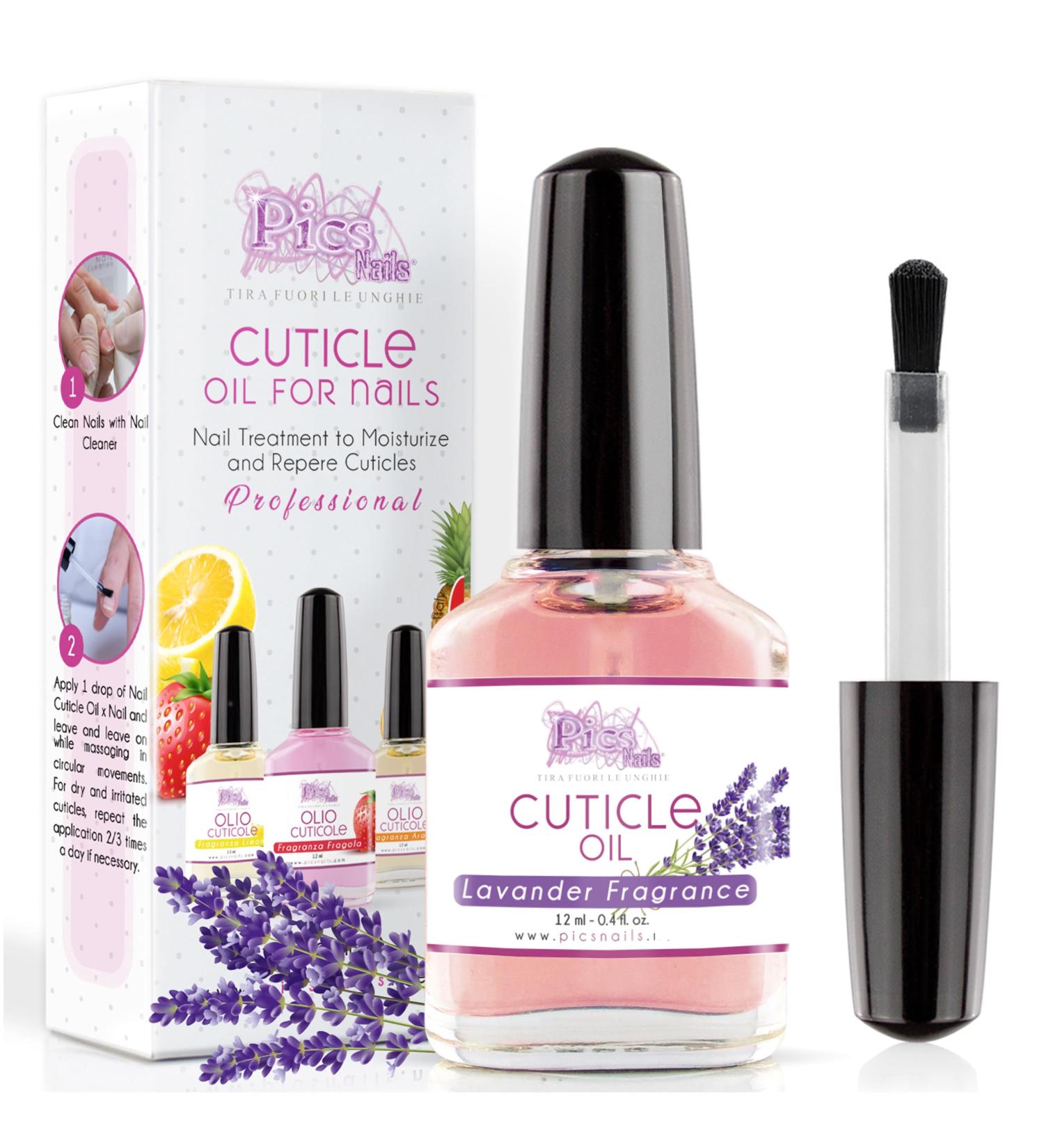 Professional Cuticle Oil 12ml - Lavender Fragrance - Moisturizing Treatment for Dry Skin - Buy Online on GoSupps.com