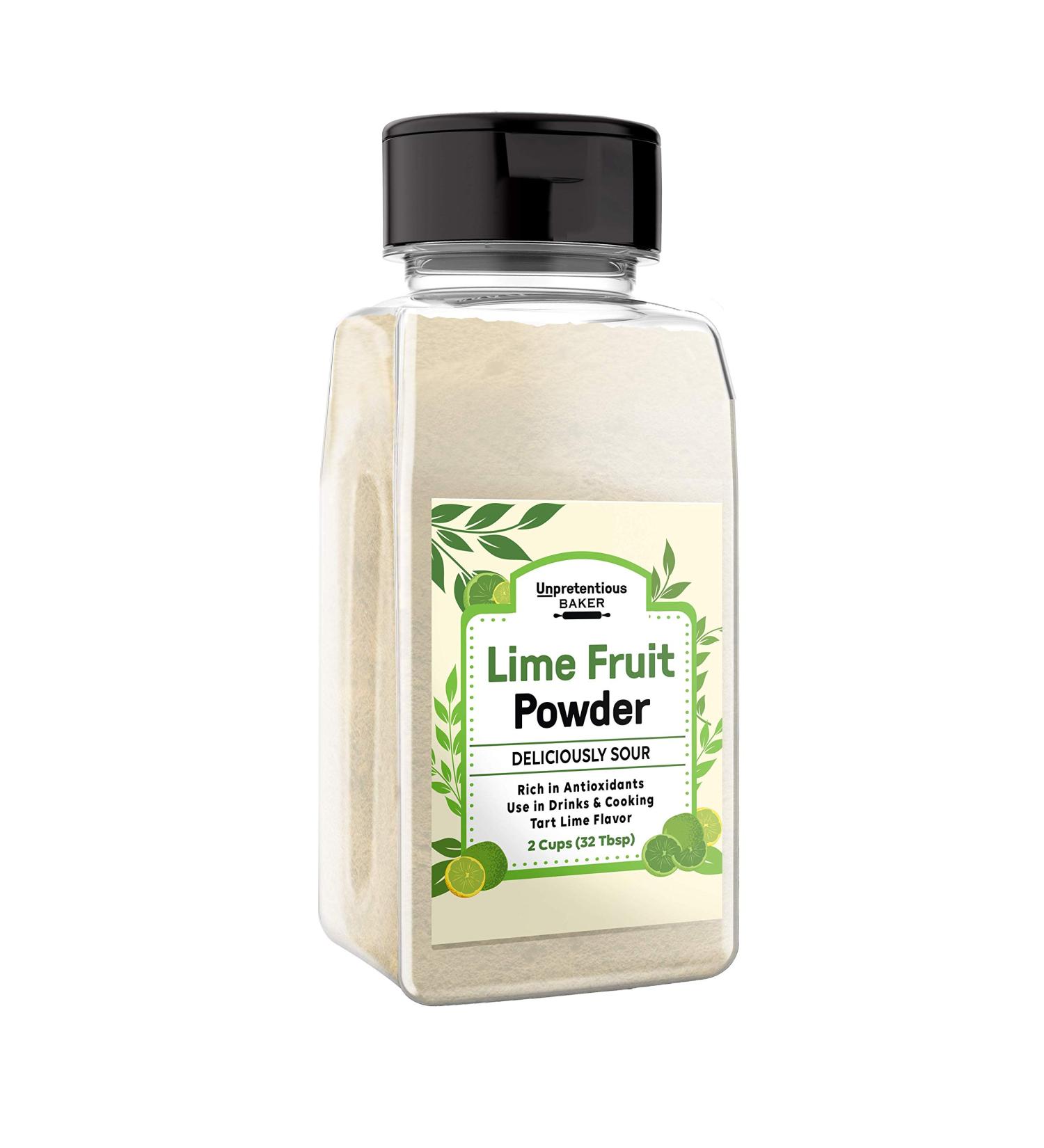 Lime Fruit Powder (2 Cups) - Vitamin-Rich with Sour Flavor | Non-GMO | Perfect for Flavorful Drinks - Buy Online on GoSupps.com