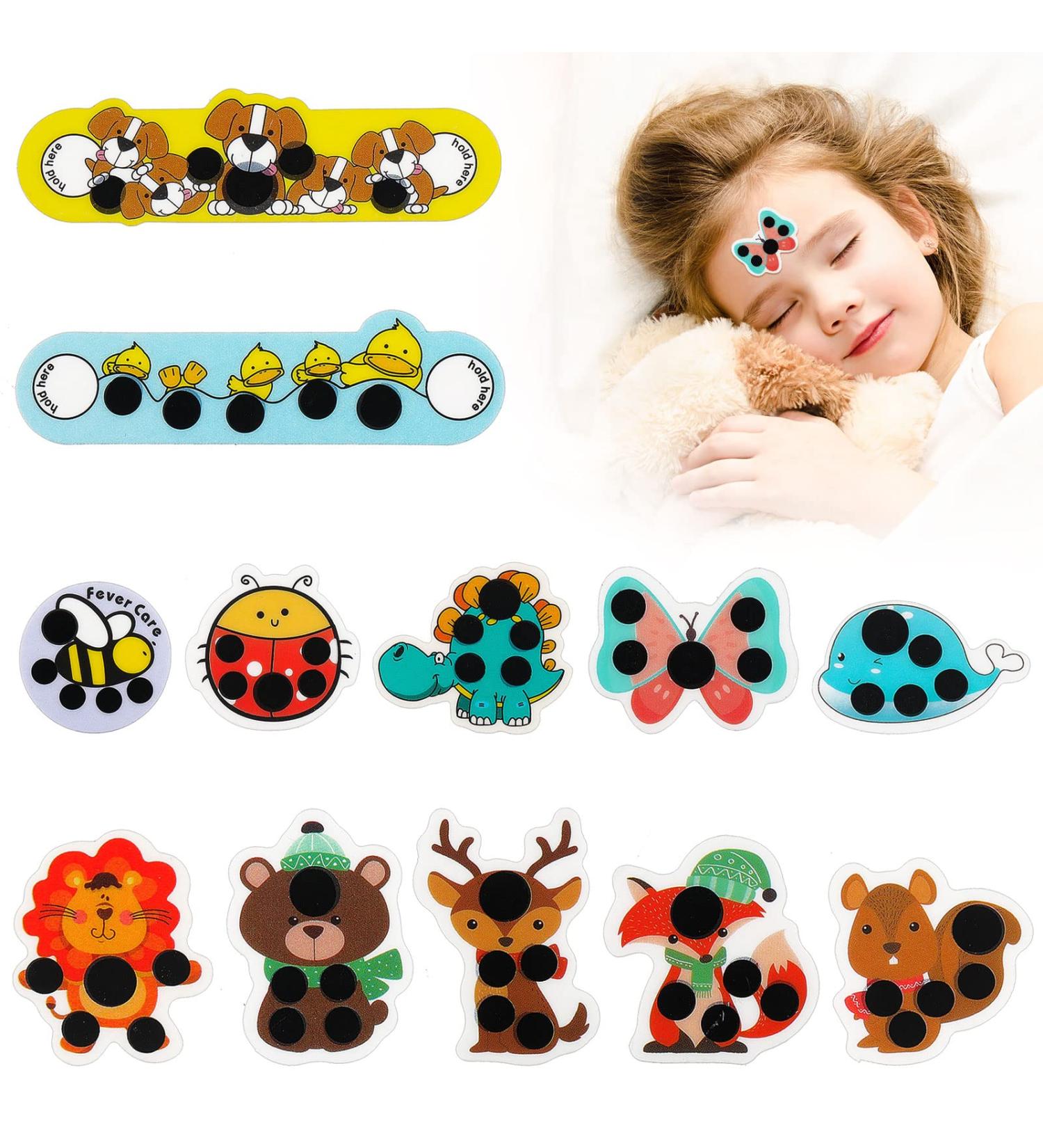 Fever Cartoon Stickers for Kids and Adults - Cute Style Temperature Patch for Home and Office - Buy Online on GoSupps.com
