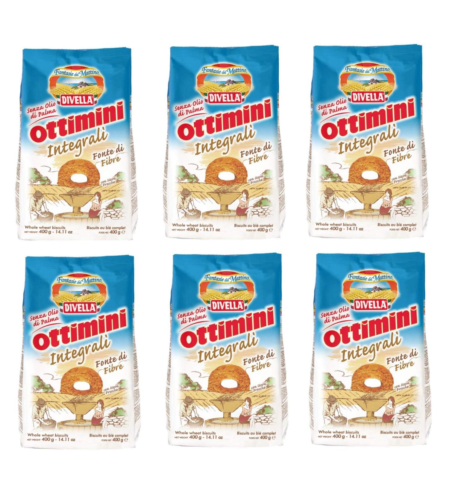 Divella Divella Ottimani Integrali 400g Cork Biscuits Pack of 6