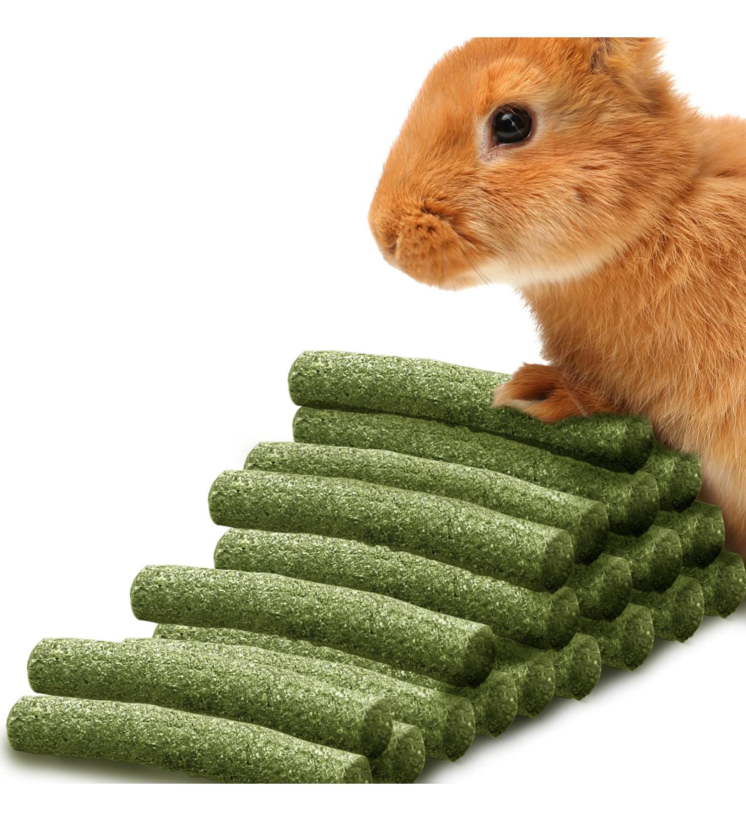 Meric Timothy Sticks for Rabbits: High Fiber Chew Treat for Small Pets | Supports Digestive & Oral Health | 20 Sticks - Buy Online on GoSupps.com