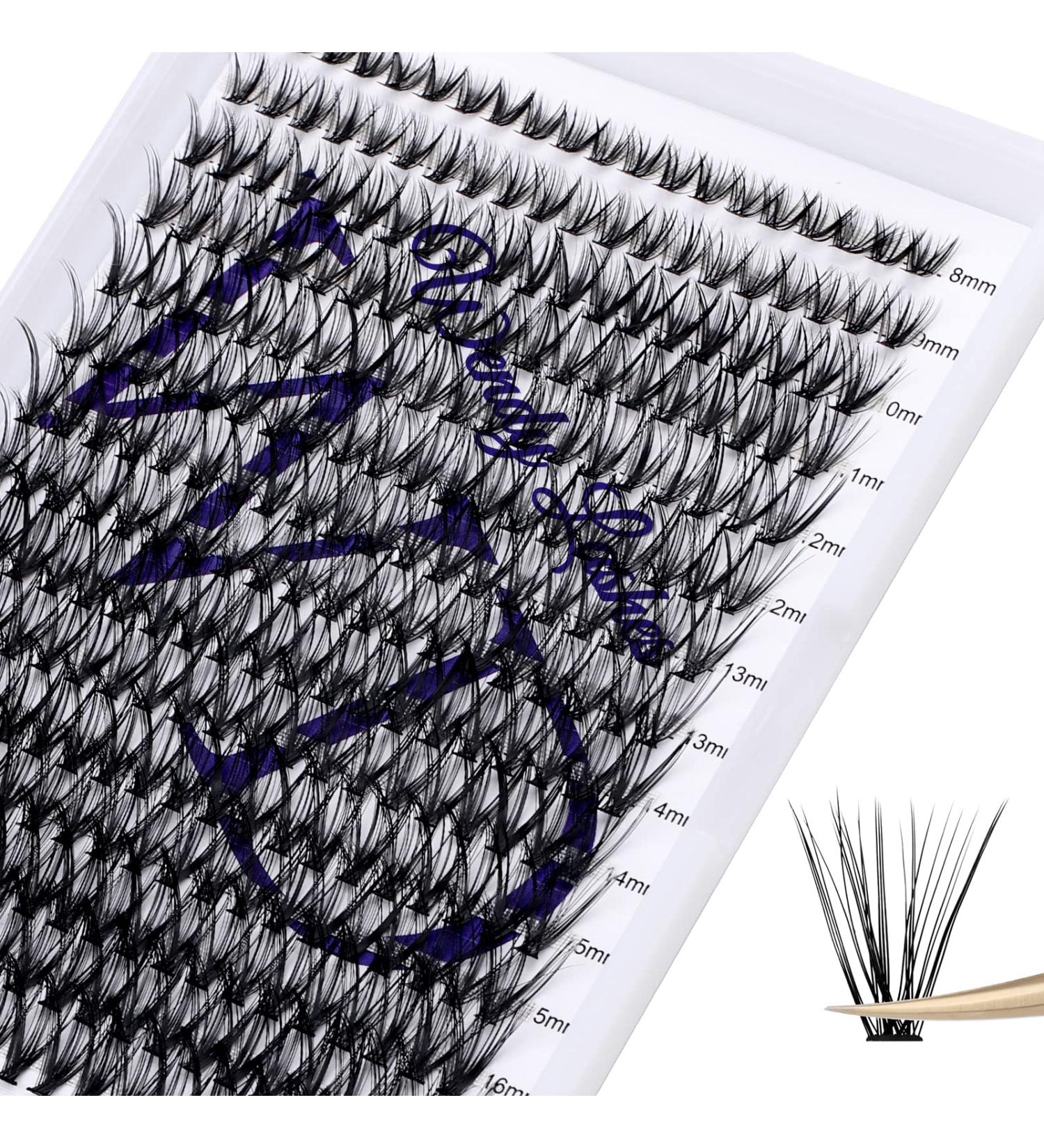 300PCS C Curl Cluster Lashes 30D 0.07mm 8-16mm Mixed | DIY Eyelash Extensions at Home - Buy Online on GoSupps.com