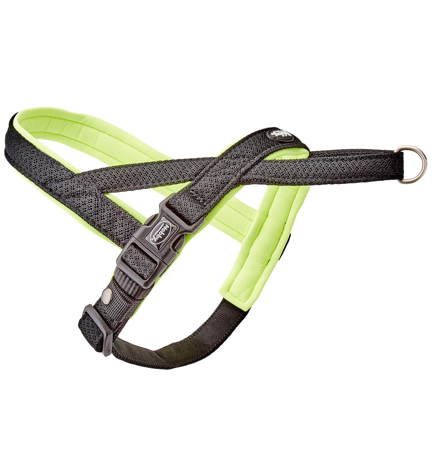 Nobby Norwegian Harness Mesh Preno - Neon Yellow Size L (38-50 cm + 36 cm) Durable & Adjustable Perfect for Pets - Shop Internationally! - Buy Online on GoSupps.com