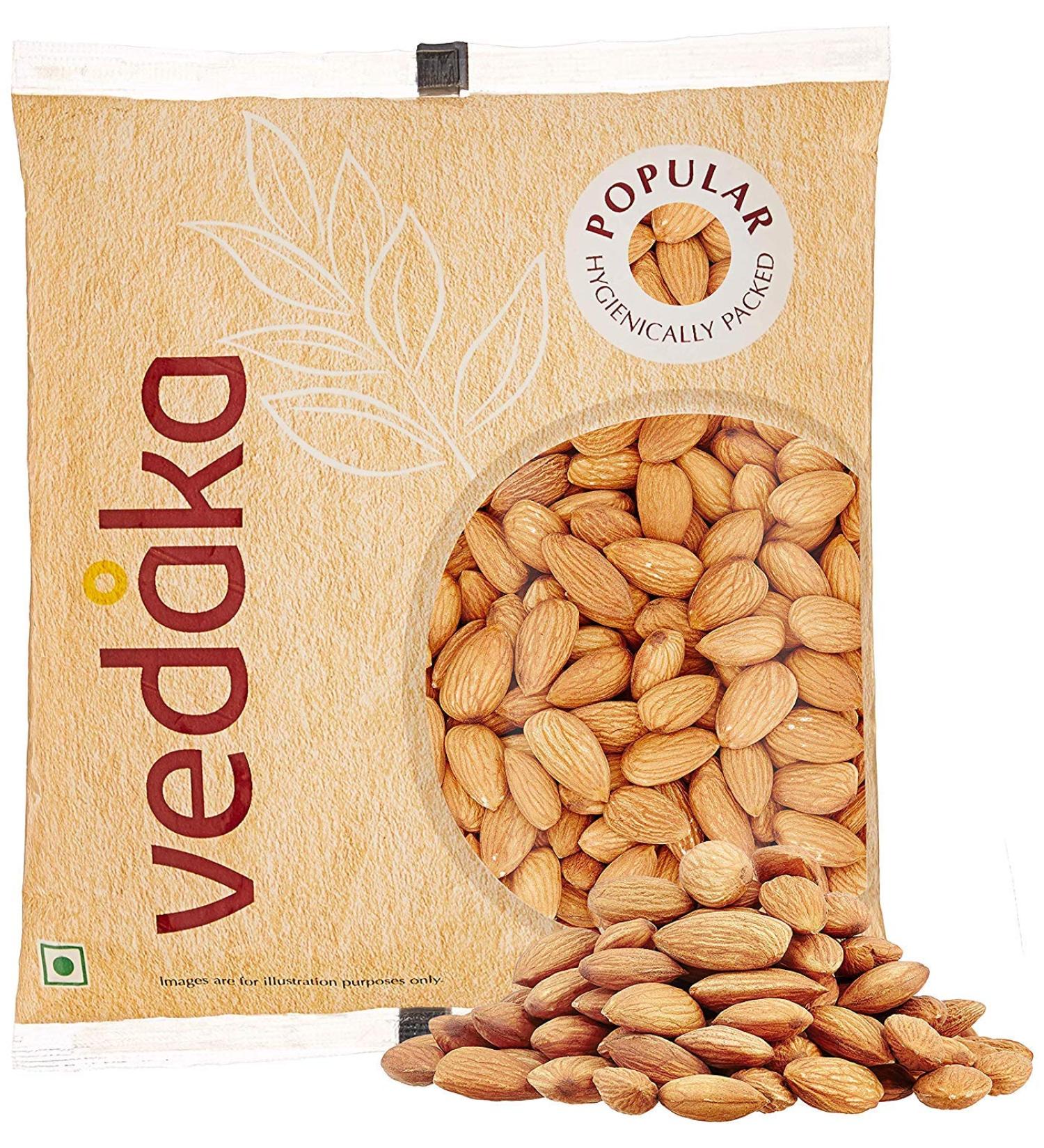Vedaka Popular Whole Almonds 500g - Buy Online on GoSupps.com