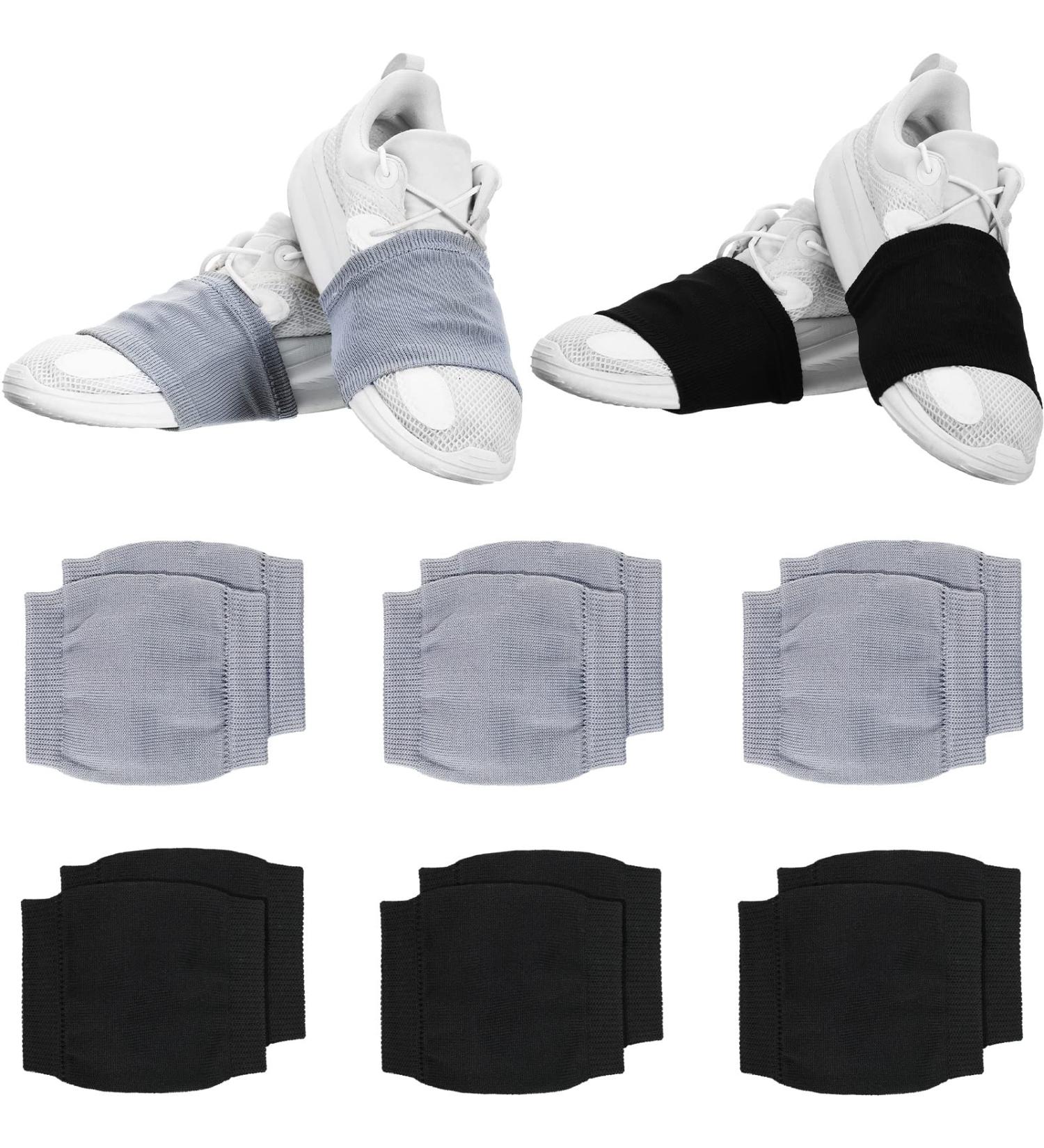 Dance Socks Shoe Covers for Smooth Floors - Black/Gray (Size 8) - Buy Online on GoSupps.com