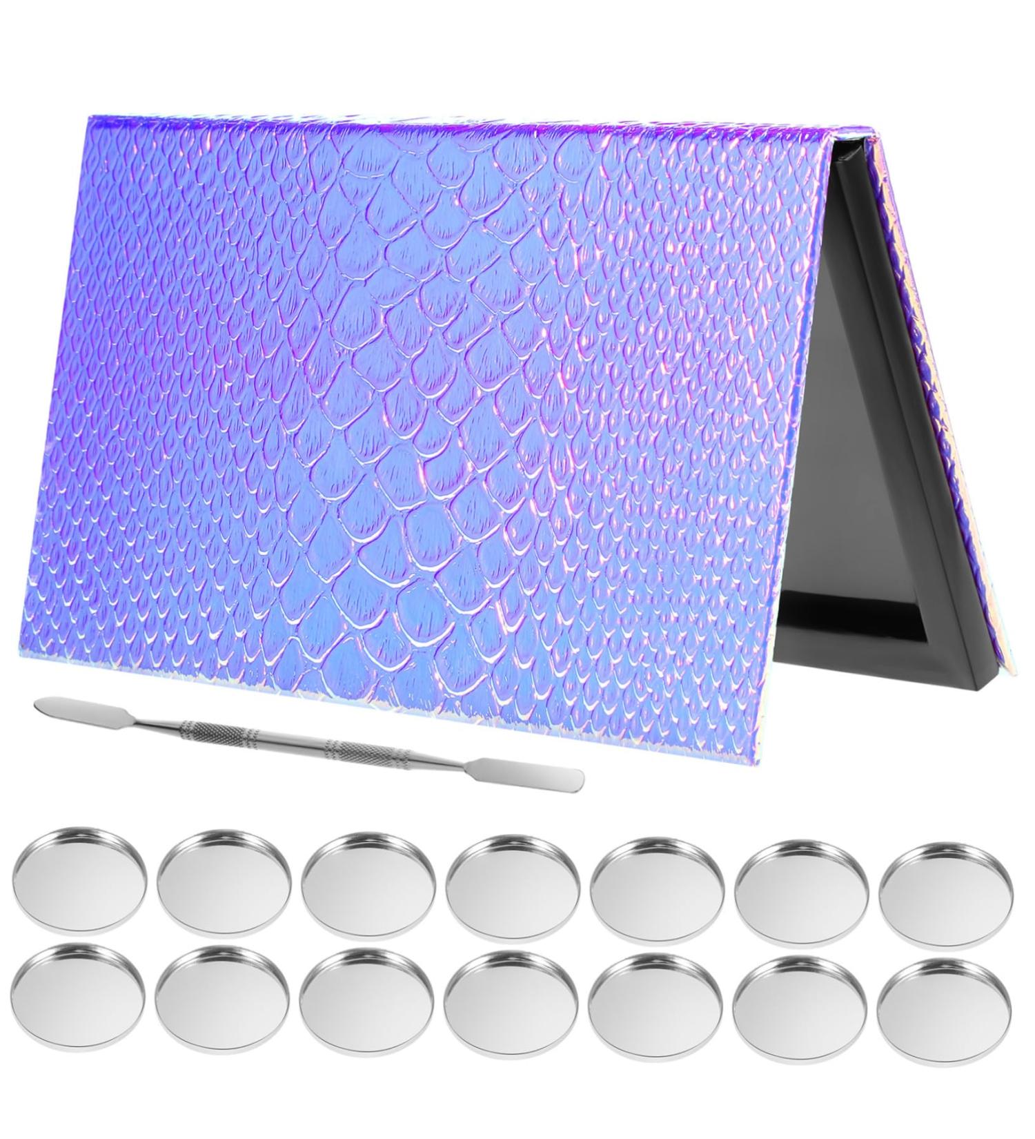 Palette de Maquillage Magn tique Vide avec Disques M talliques et Raclette Plateau Multifonction pour Fards Paupi res Blushs et Highlighters Design cailles de Poisson l gant - Buy Online on GoSupps.com