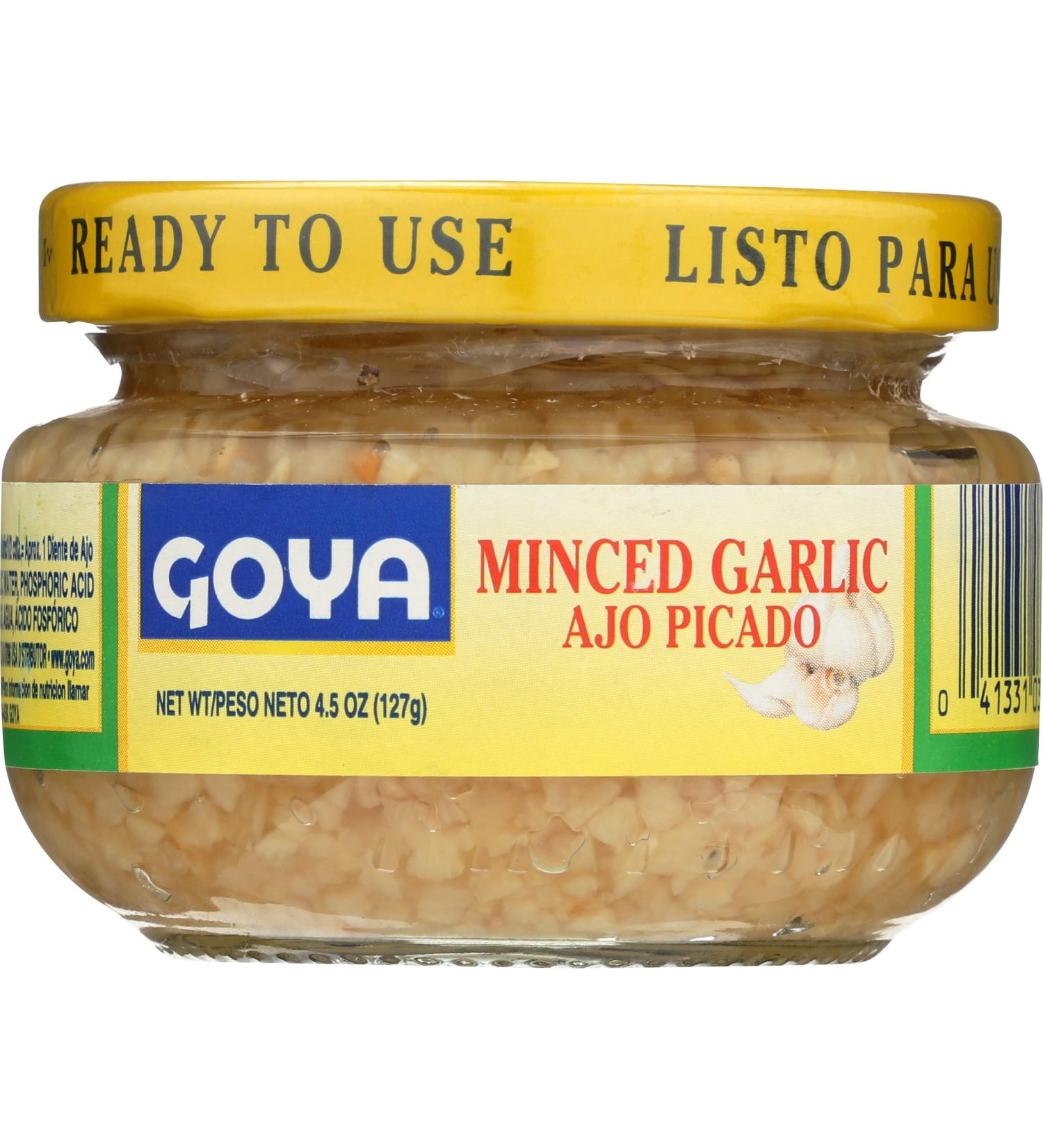 Goya Minced Garlic 4.5 oz - Convenient and Flavorful - Buy Online on GoSupps.com