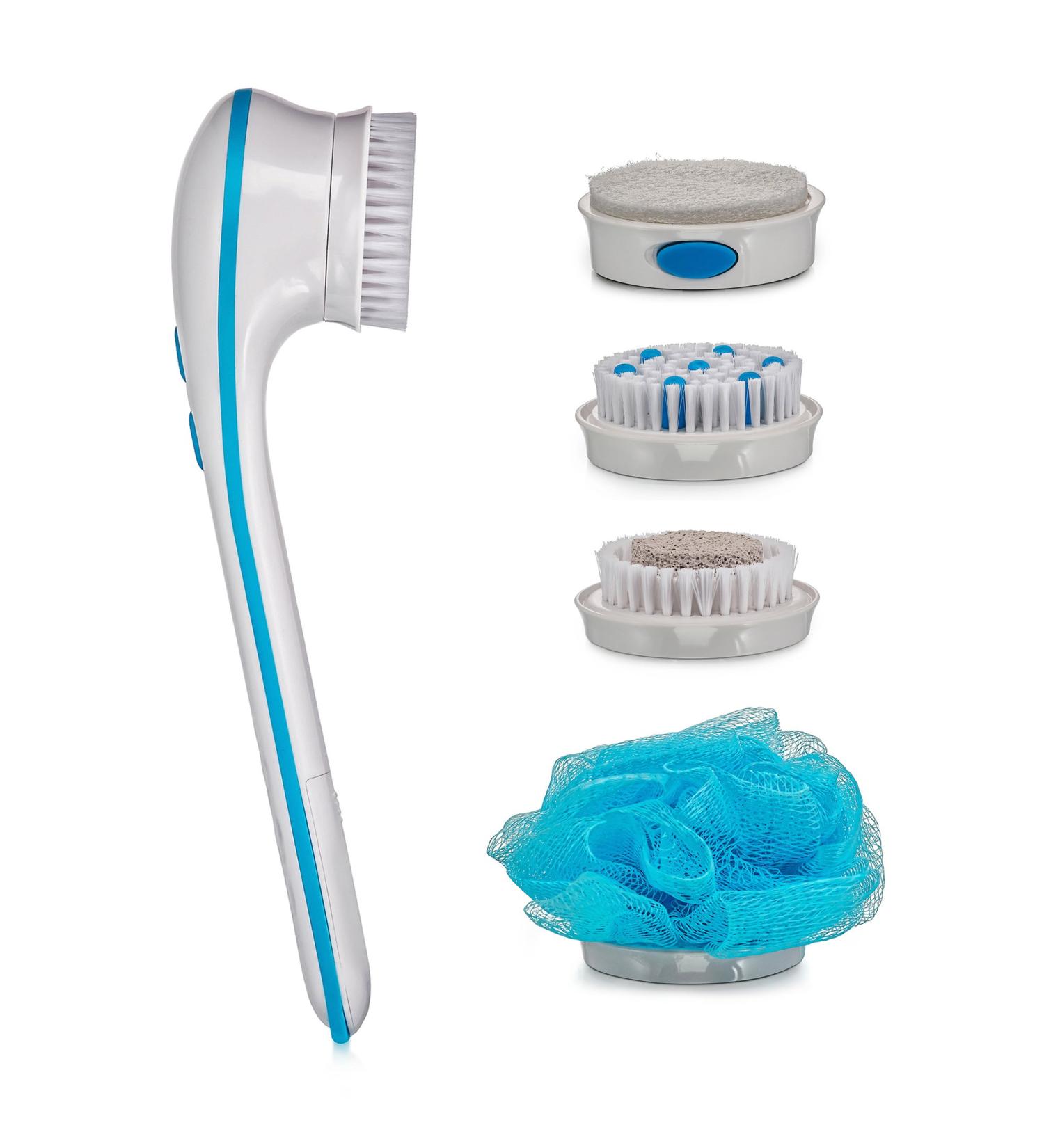 Spin Spa Body Brush with 5 Attachments - Exfoliating Shower Brush for Smooth Skin - Buy Online on GoSupps.com