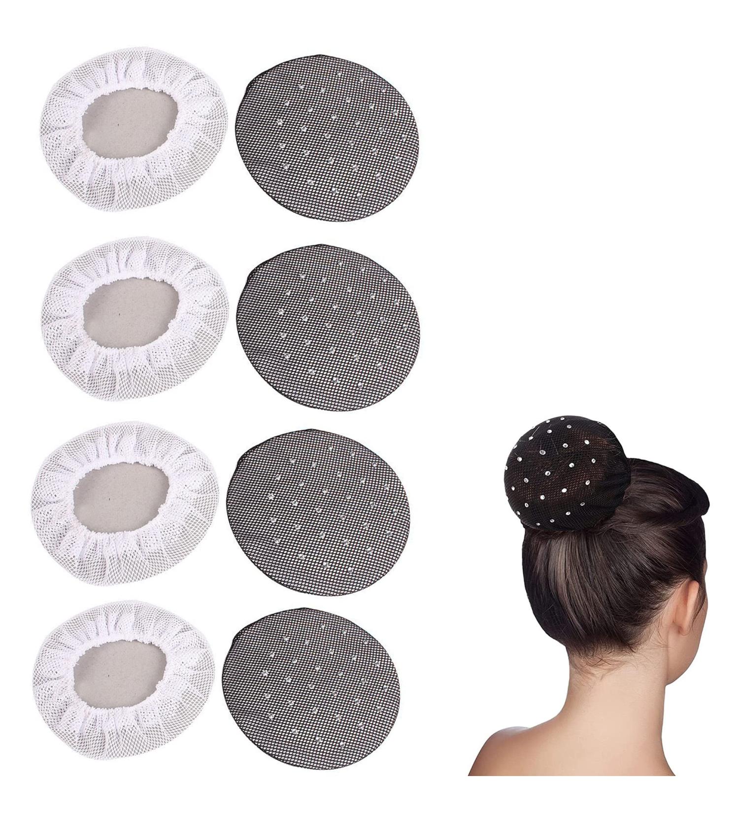 YZSZ 8-Piece Invisible Hairline Dutt Set - Lightweight Breathable Knot-Wing Hairstyle Aid for Ballet & Dance Nurses - Reusable & Easy to Wear - Buy Online on GoSupps.com