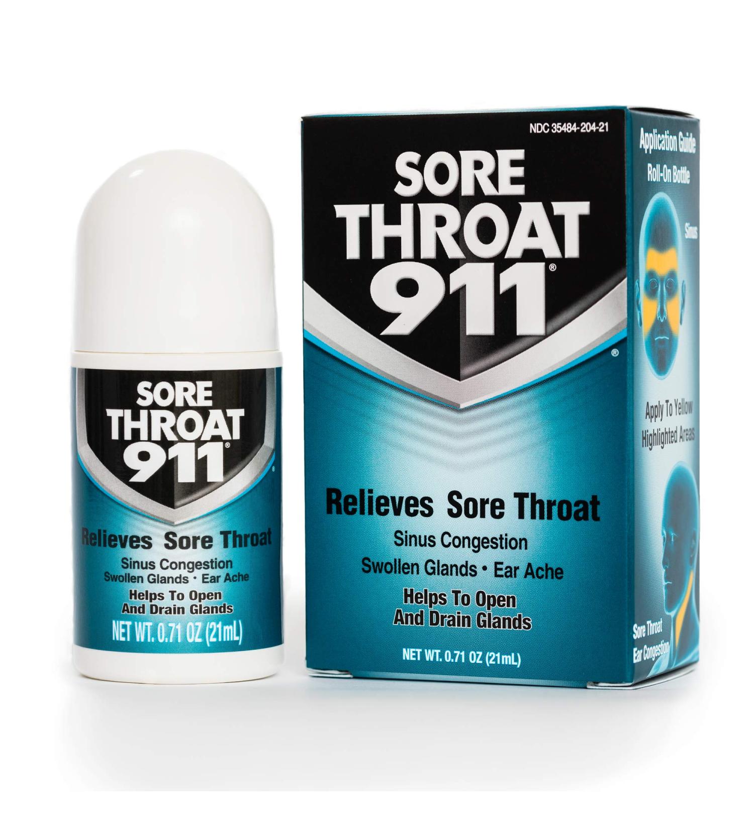Relief for Sore Throat Sinus Congestion & Ear Ache | Value Pack of 6 - 0.71 oz (21ml) | International Shipping - Buy Online on GoSupps.com
