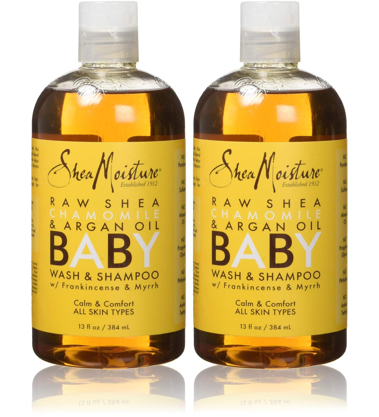 Shea Moisture Baby Shampoo & Wash 13 fl oz Chamomile & Argan Oil - 2 Pack | 384ml - Buy Online on GoSupps.com