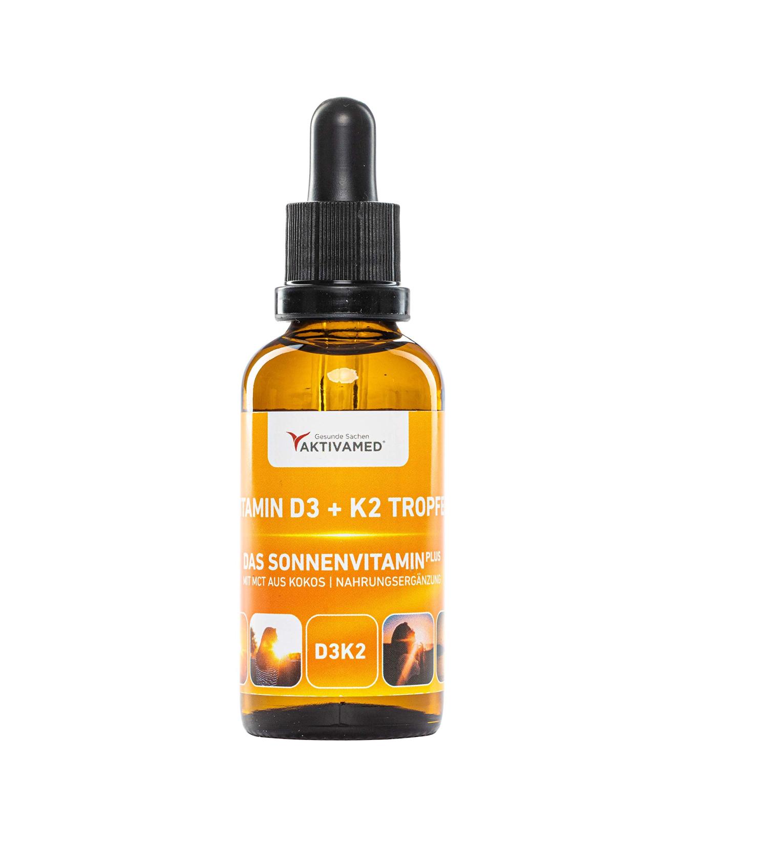 Buy Actamed Vitamin D3 + K2 Drops 50ml - Premium Liquid Supplement for Kids & Adults | High-Dose Bioavailable Formula Lab Tested - Buy Online on GoSupps.com