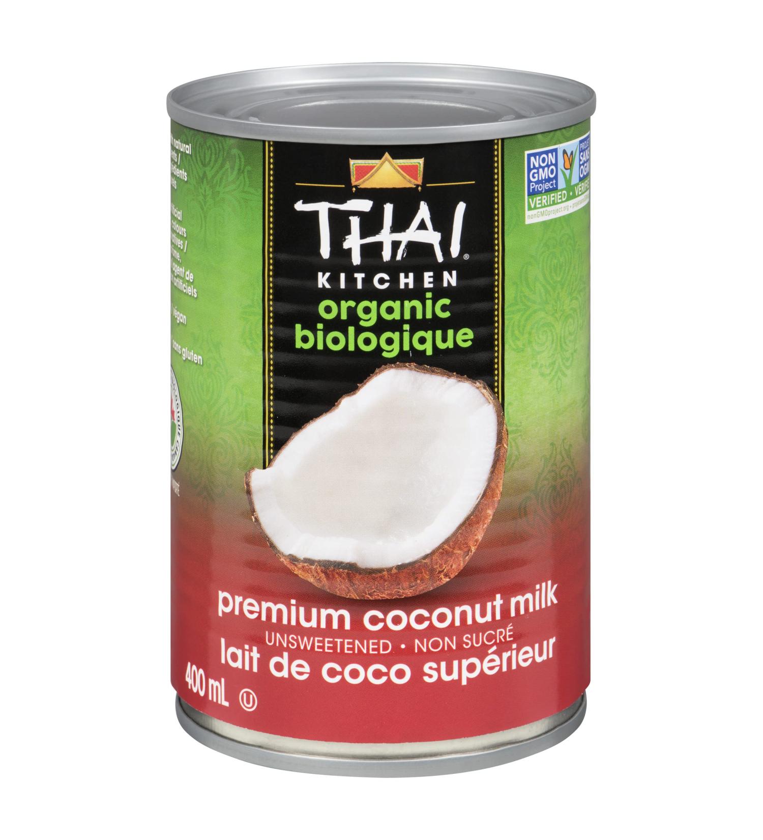 Thai Kitchen Organic Premium Unsweetened Coconut Milk 400mL Case Pack 12 Count - Buy Online on GoSupps.com