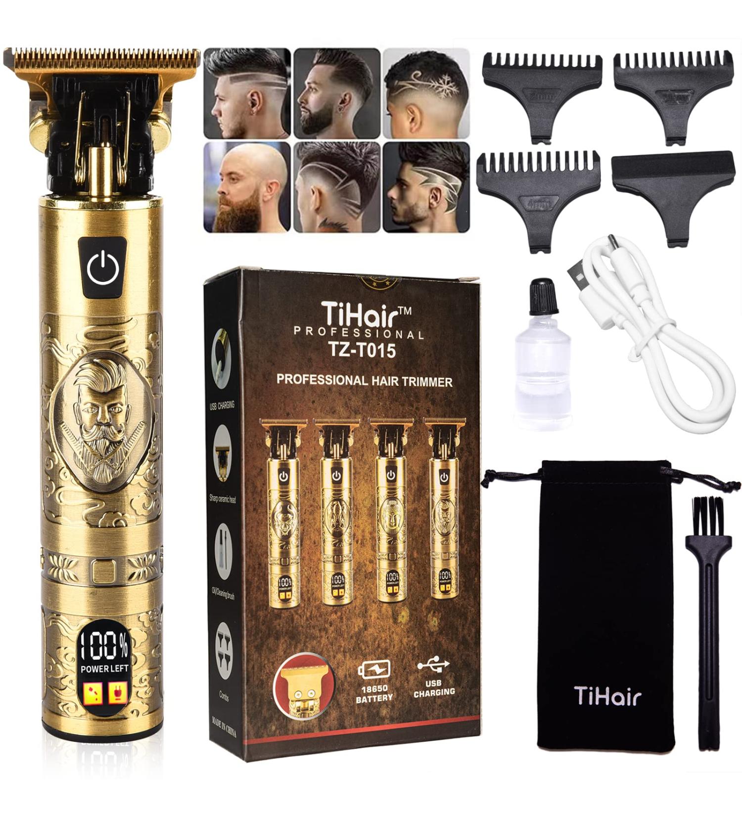 Professional Cordless Hair Clippers for Men | Rechargeable T-Blade Trimmer & Beard Shaver - International Shipping Available - Buy Online on GoSupps.com