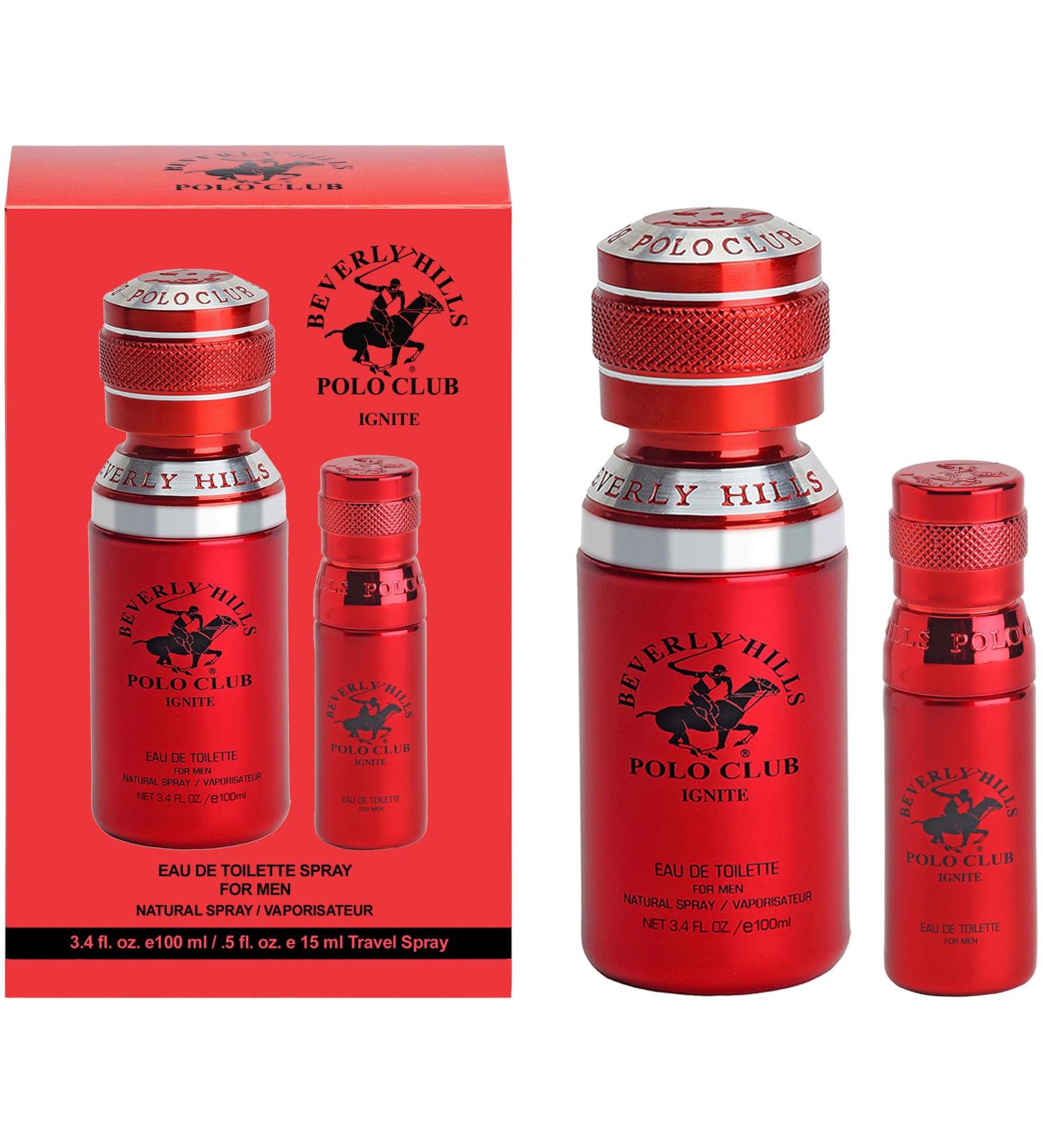 Beverly Hills Polo Club Cologne for Men Bonus Pack Designer Eau De Toilettes 3.4oz + 0.5oz 2 count (Ignite) - Buy Online on GoSupps.com