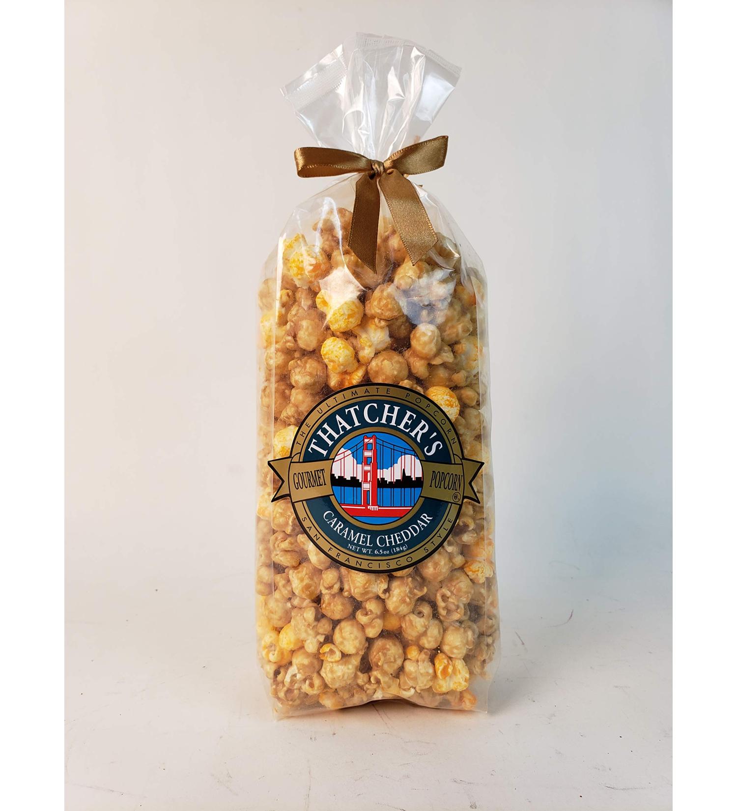 Thatcher's Gourmet Cheddar Caramel Popcorn - 6.5oz Delicacy - Buy Online on GoSupps.com