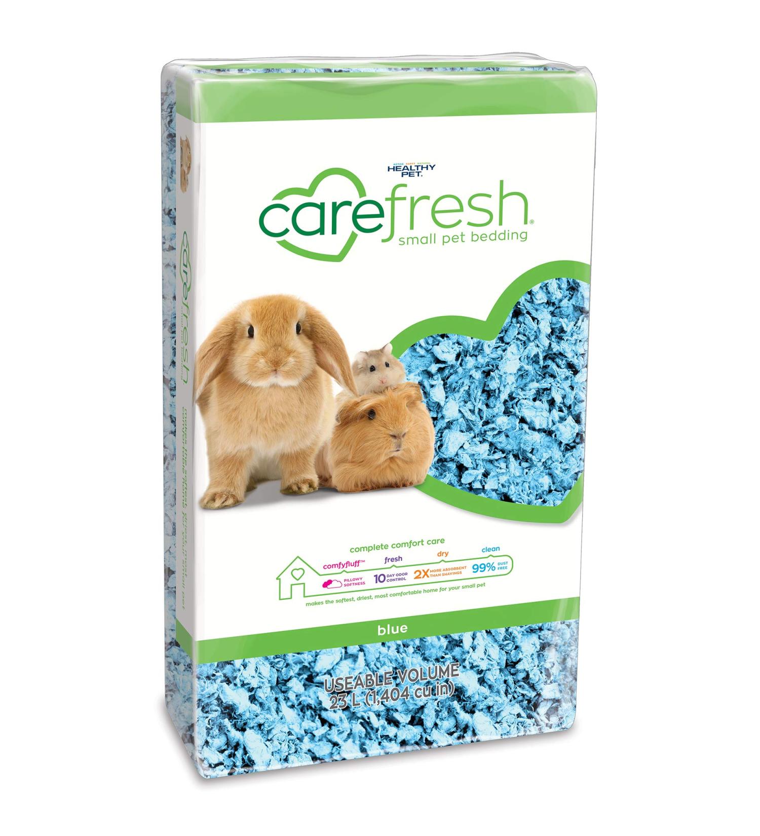 Carefresh 99% Dust-Free Blue Natural Paper Small Pet Bedding with Odor Control - 23L - Buy Online on GoSupps.com