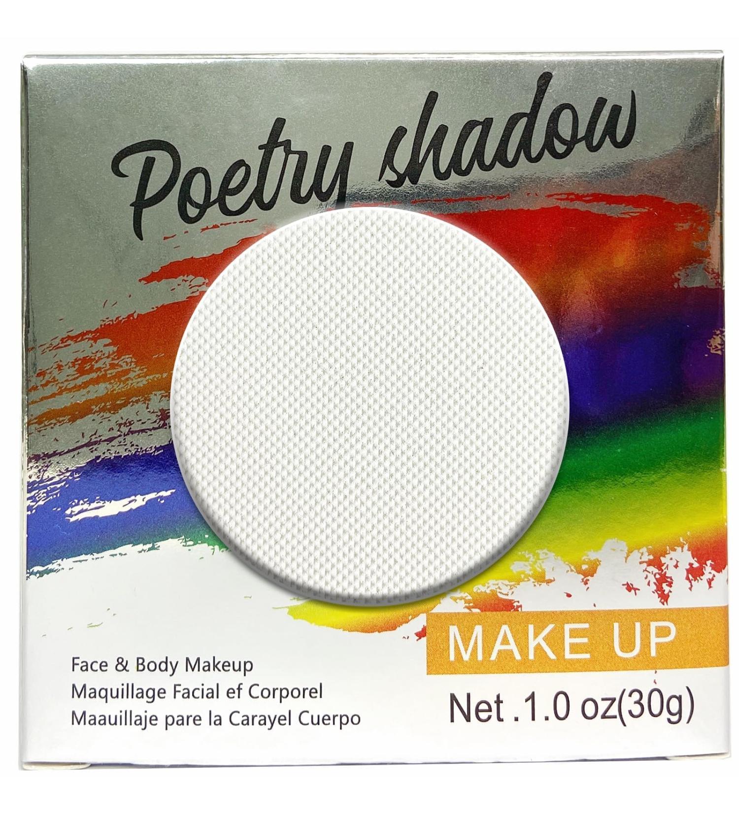 MockTota Body Paint Face and Body White 30g Palette Professional Makeup Water Soluble For Kids and Adults Halloween Carnival Shows