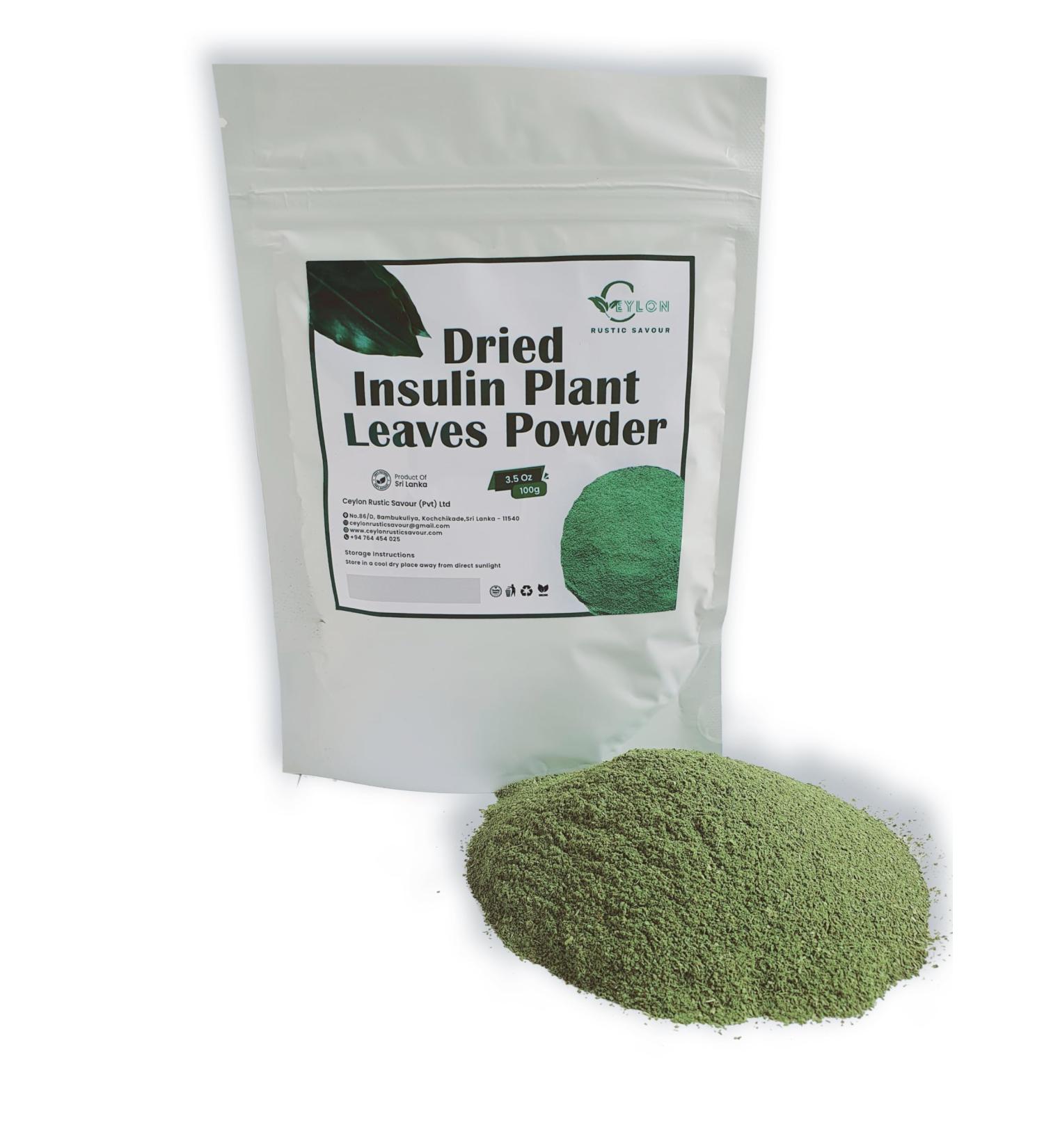 Costus Igneus Leaves Powder 3.5 oz 100g (Insulin Plant Leaf Powder) Natural Supplement Insulin Plant - Buy Online on GoSupps.com