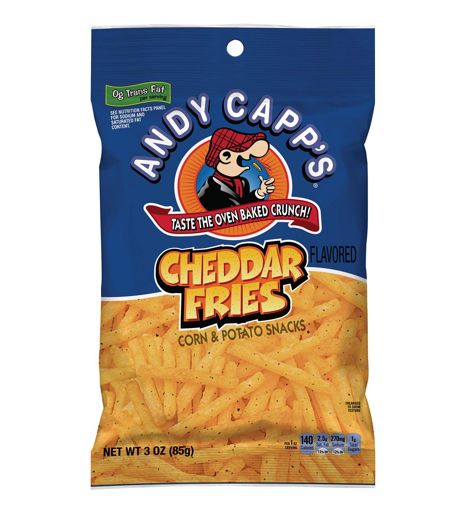 Buy Andy Capp's Cheddar Flavored Fries - 3 oz, 12 Pack | Cheddar Fries for Snacking - Buy Online on GoSupps.com