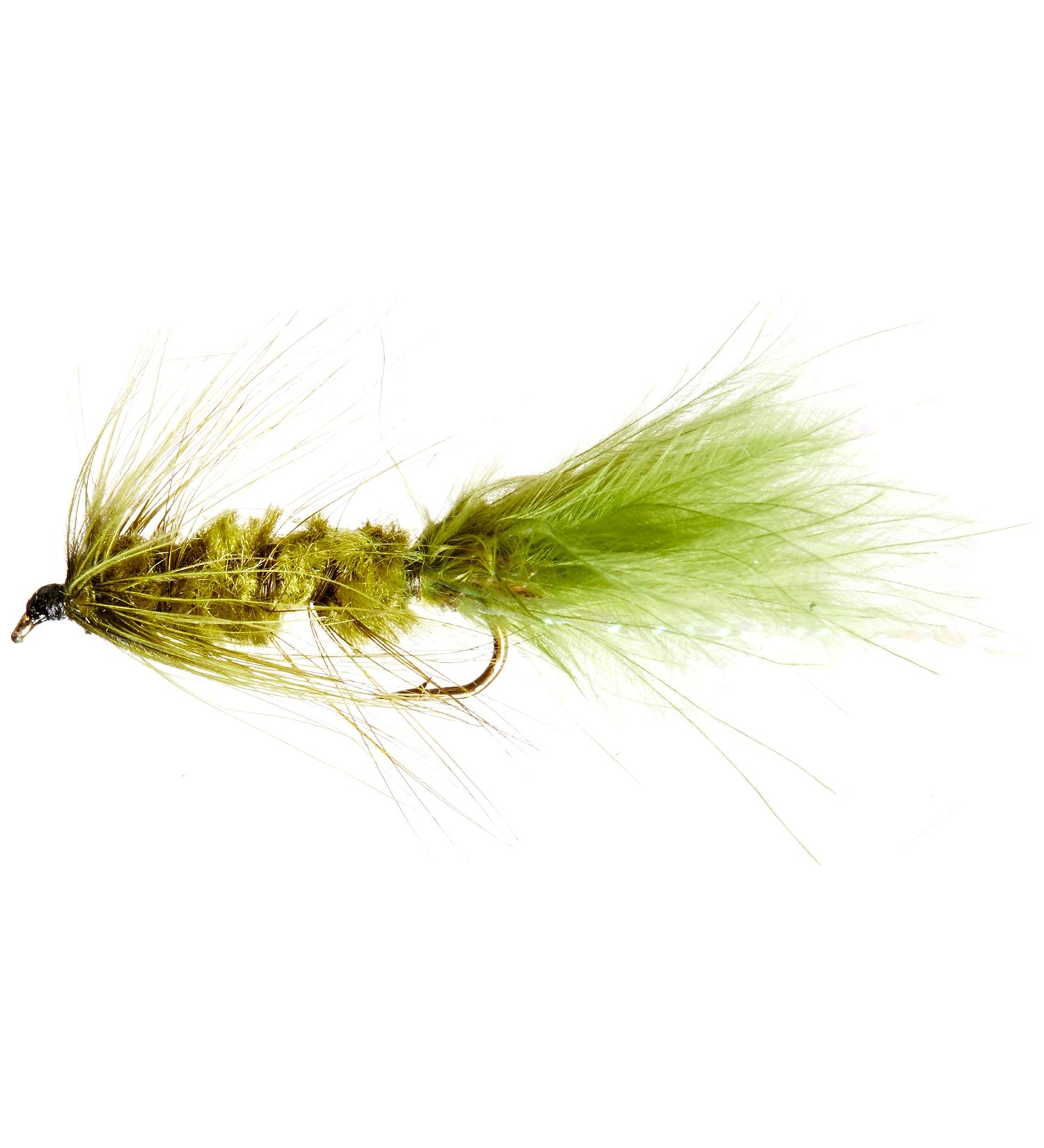 Flies Direct Wooly Bugger Olive Assortment 1 Dozen Trout Fishing Flies
