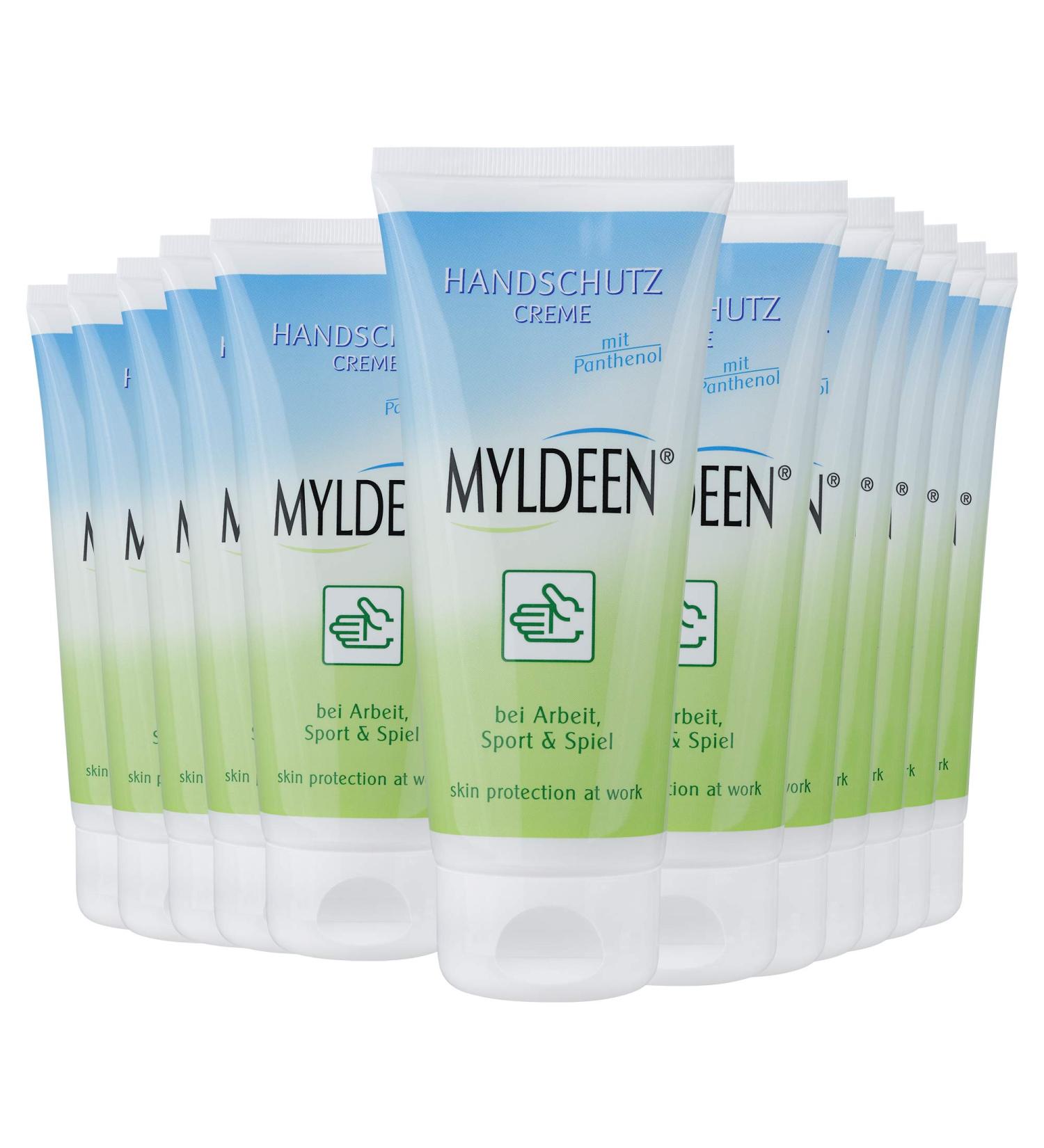 Myldeen Skin Protection Cream - Nourishing Hand Care | 12 Tubes for Occupational Safety | Non-Fatty Formula for Dry Cracked Hands - Buy Online on GoSupps.com